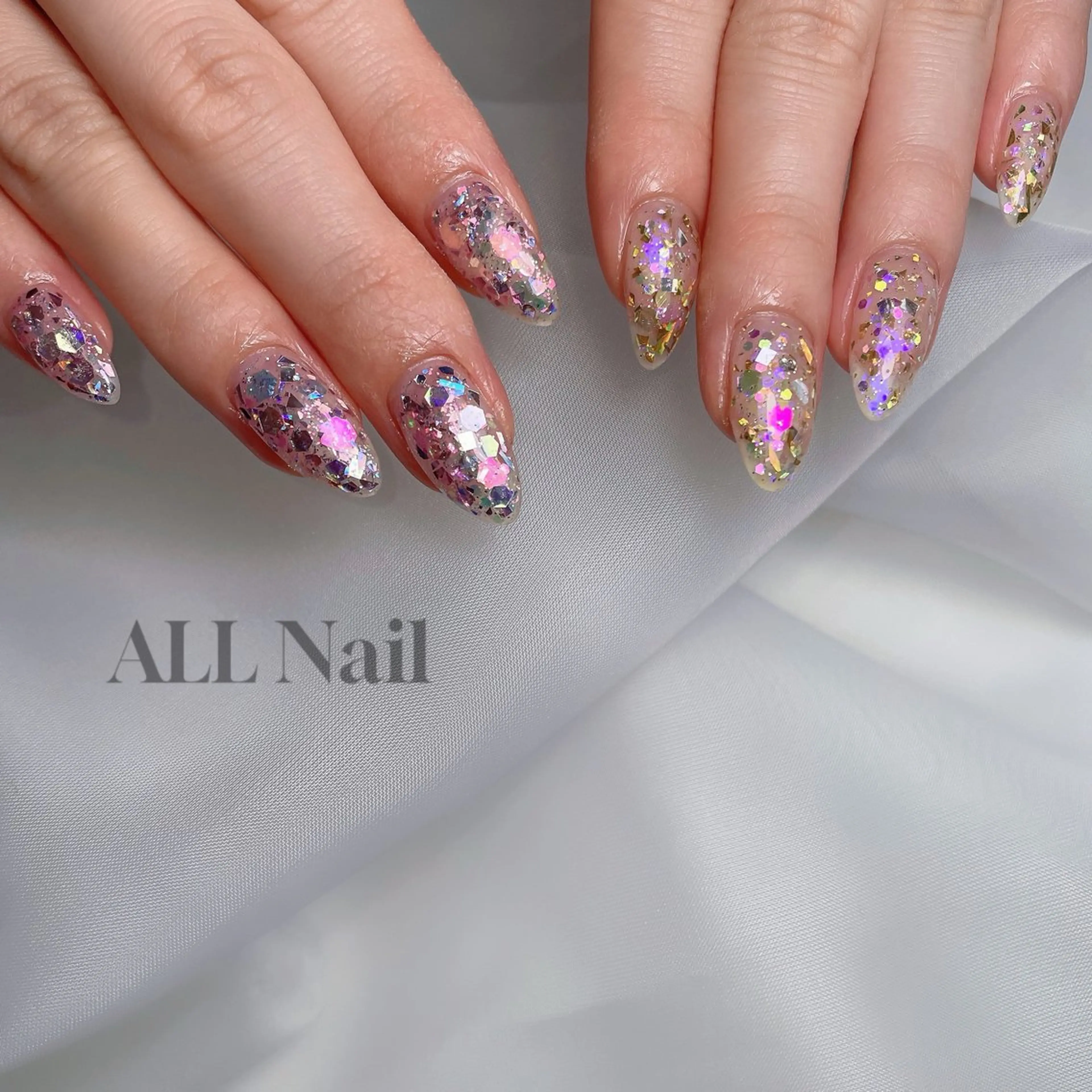 ネイル ラメ(グリッター) ワンカラーネイル ALL Nail &whiteningのその他イメージ
