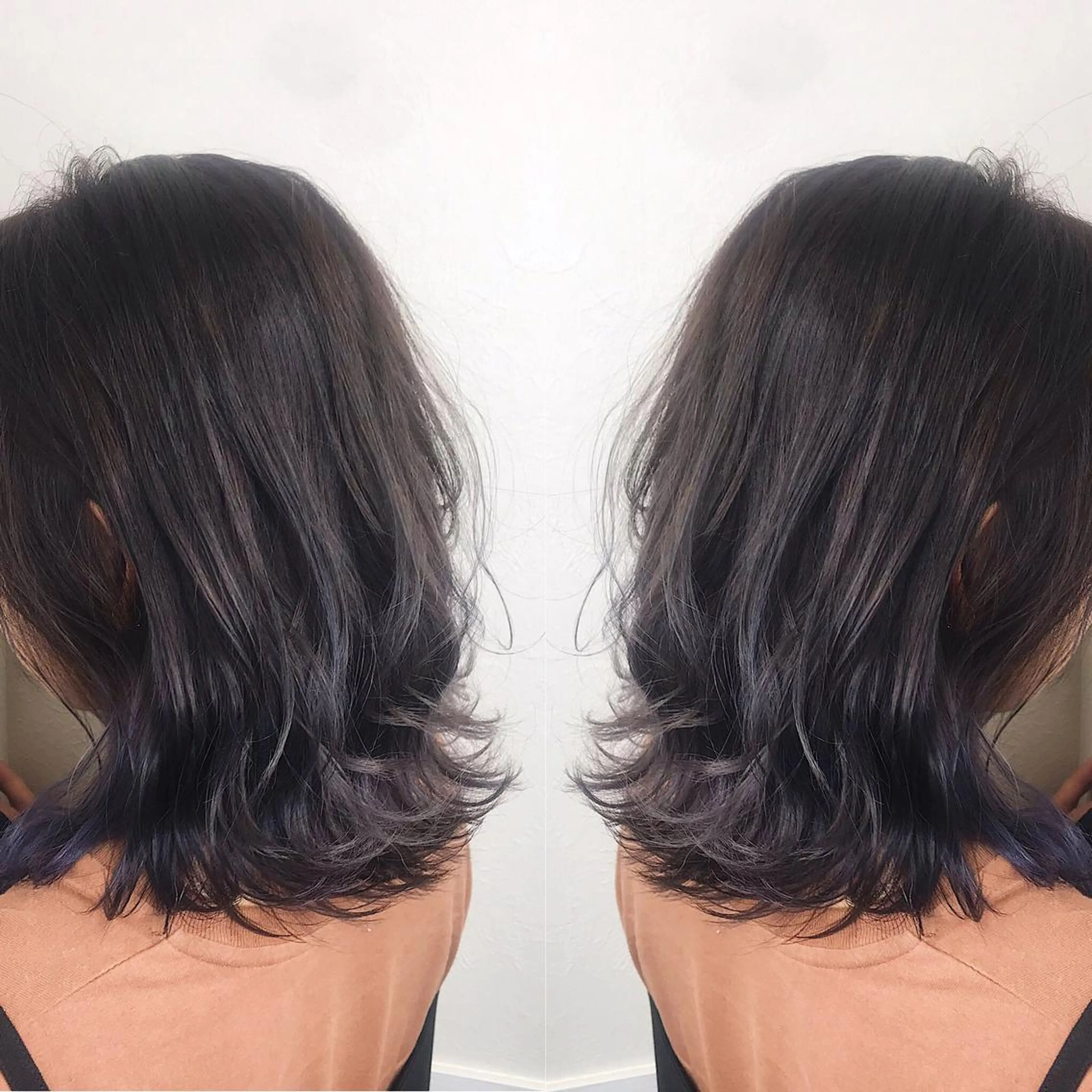 ミディアム カラー グレージュ ラベンダーカラー ラベンダーグレージュ ラベンダーグレー ヘアカラー 柴田 祐輔のヘアスタイル