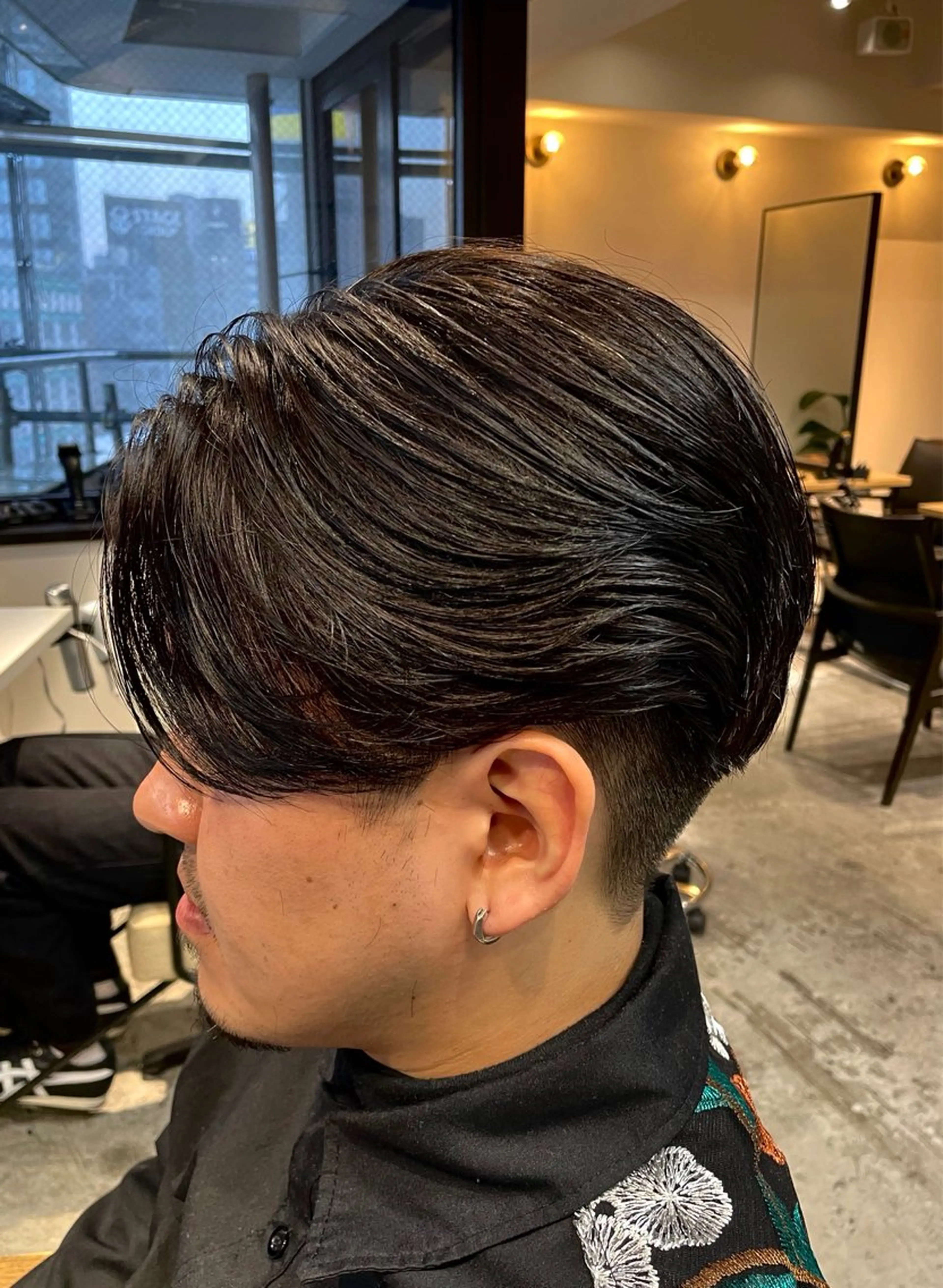 ショート 川副/シャドウ/ 波巻き/メンズパーマのヘアスタイル