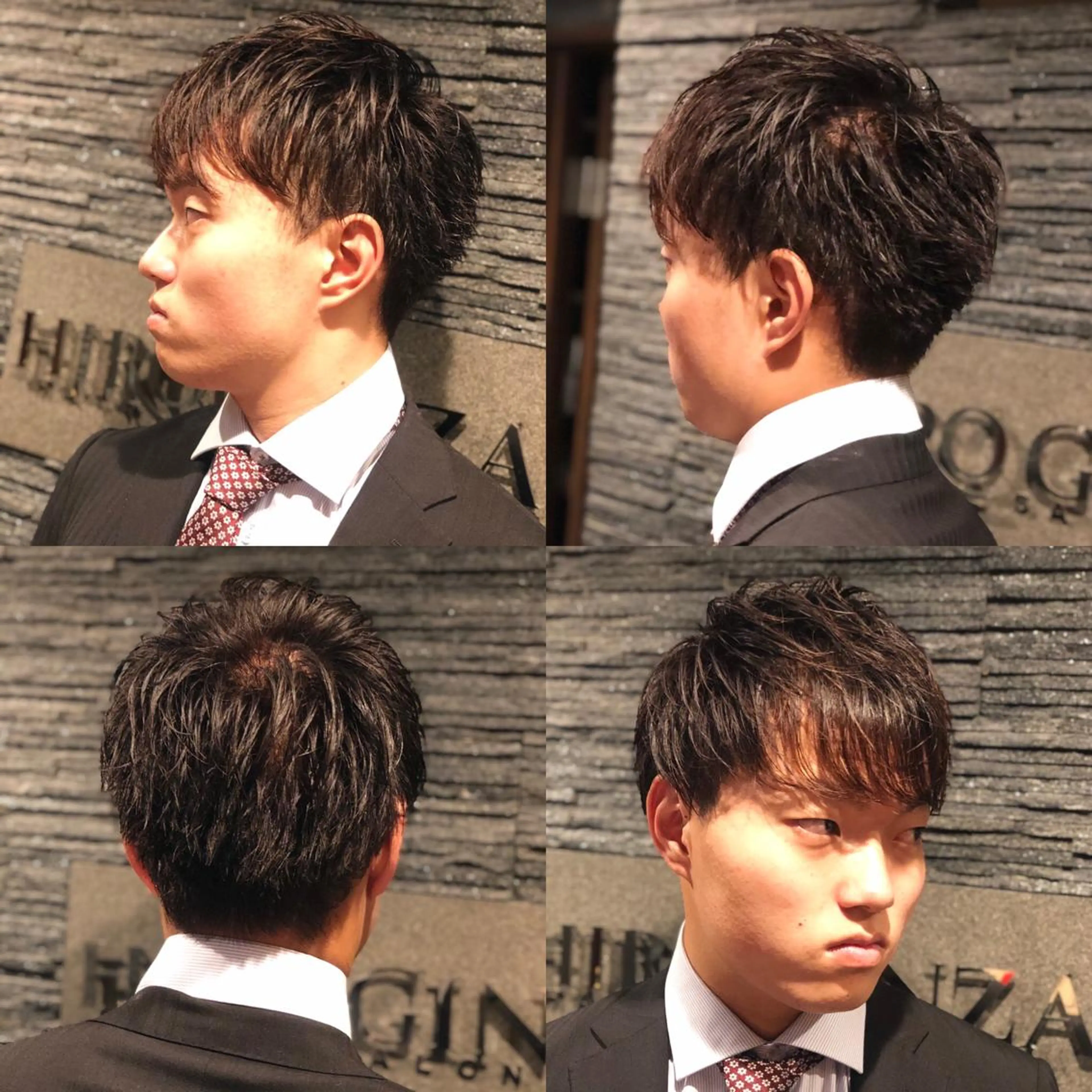 ミディアム カラー ヘアアレンジ メンズ 萩原 勇樹のヘアスタイル