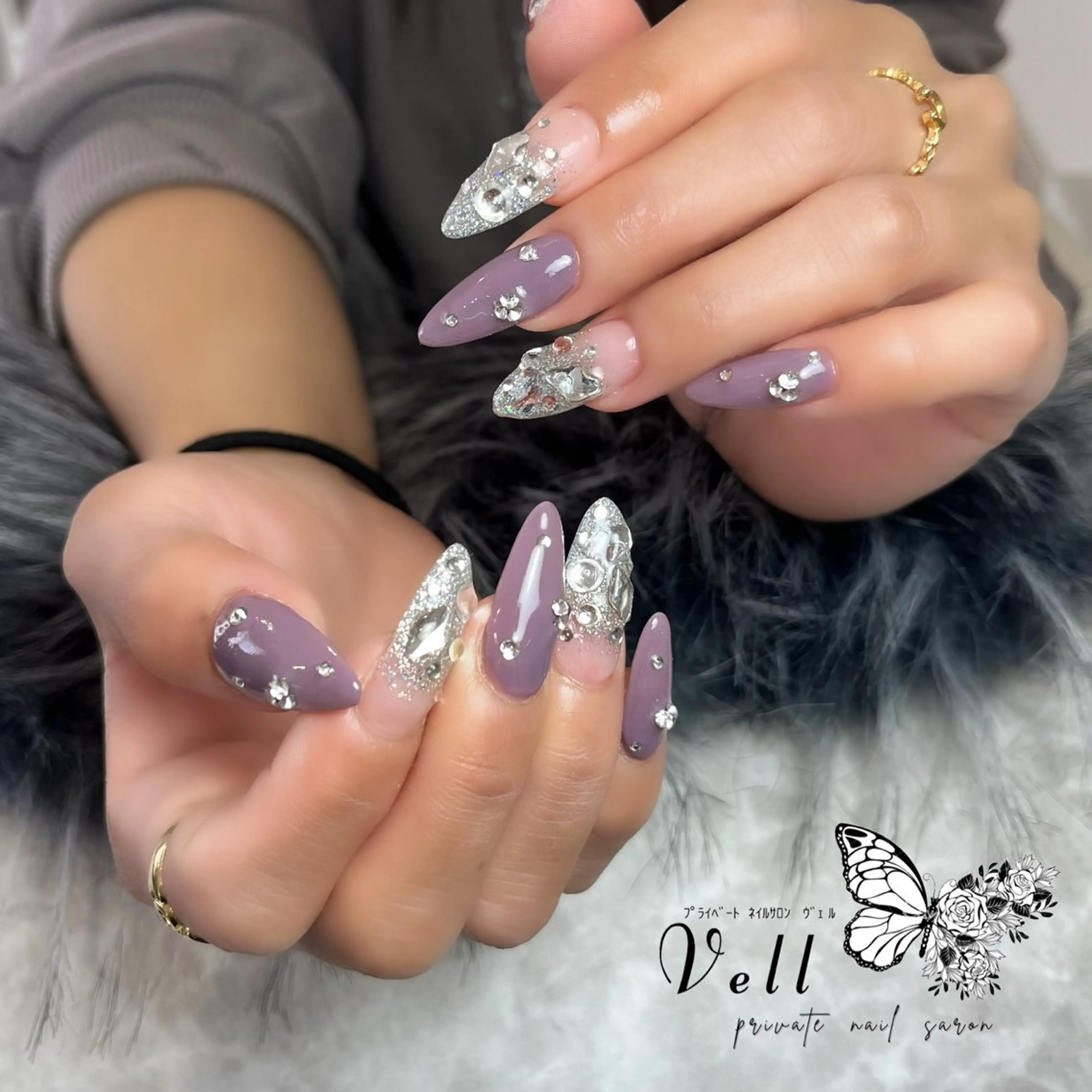 ネイル スカルプネイル ハンドネイル ﾈｲﾙｻﾛﾝ Vellのネイルデザイン