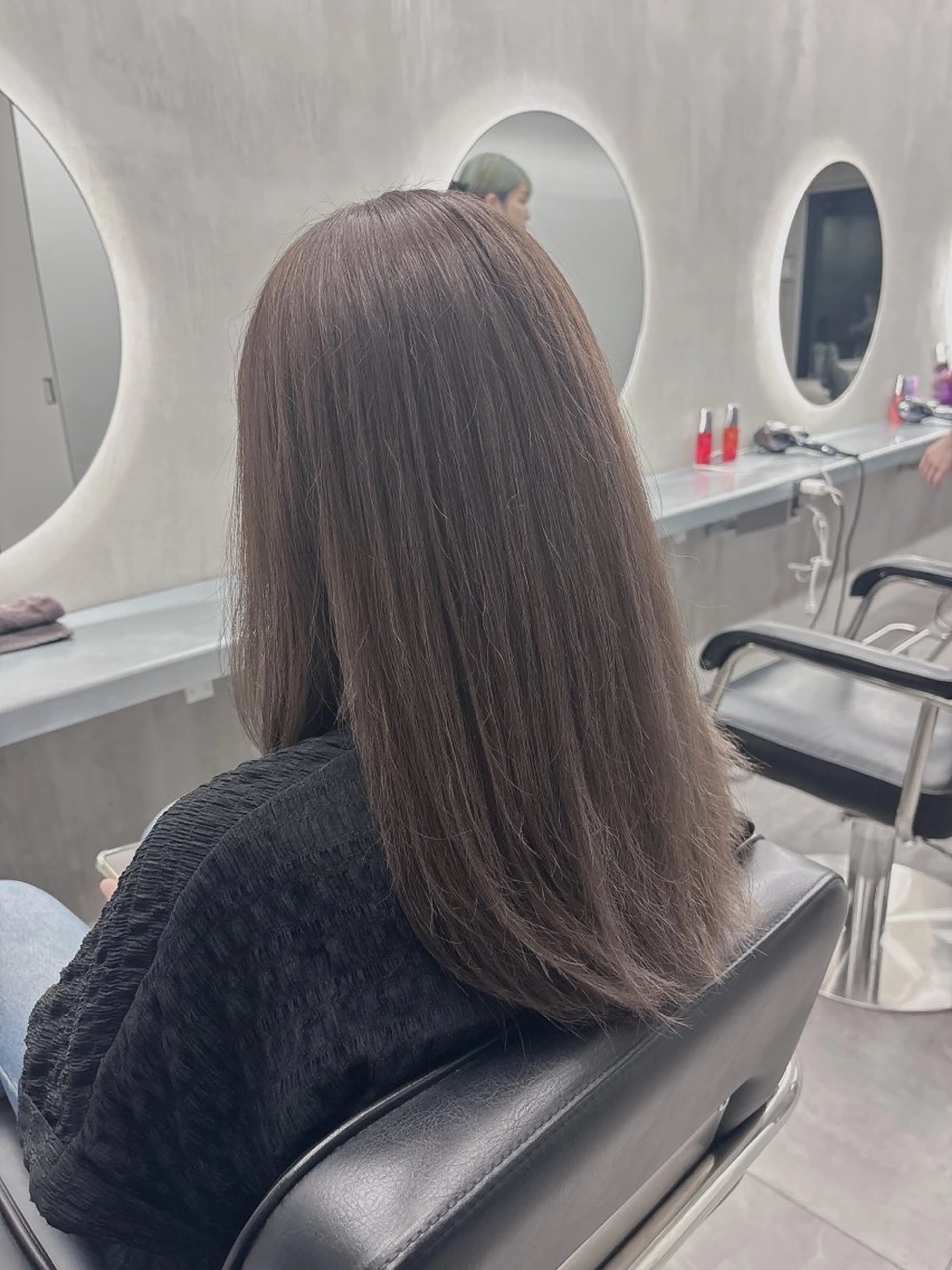 カラー ヘアカラー トリートメント 透明感/グレージュ/ ベージュ/るな🪽のヘアスタイル