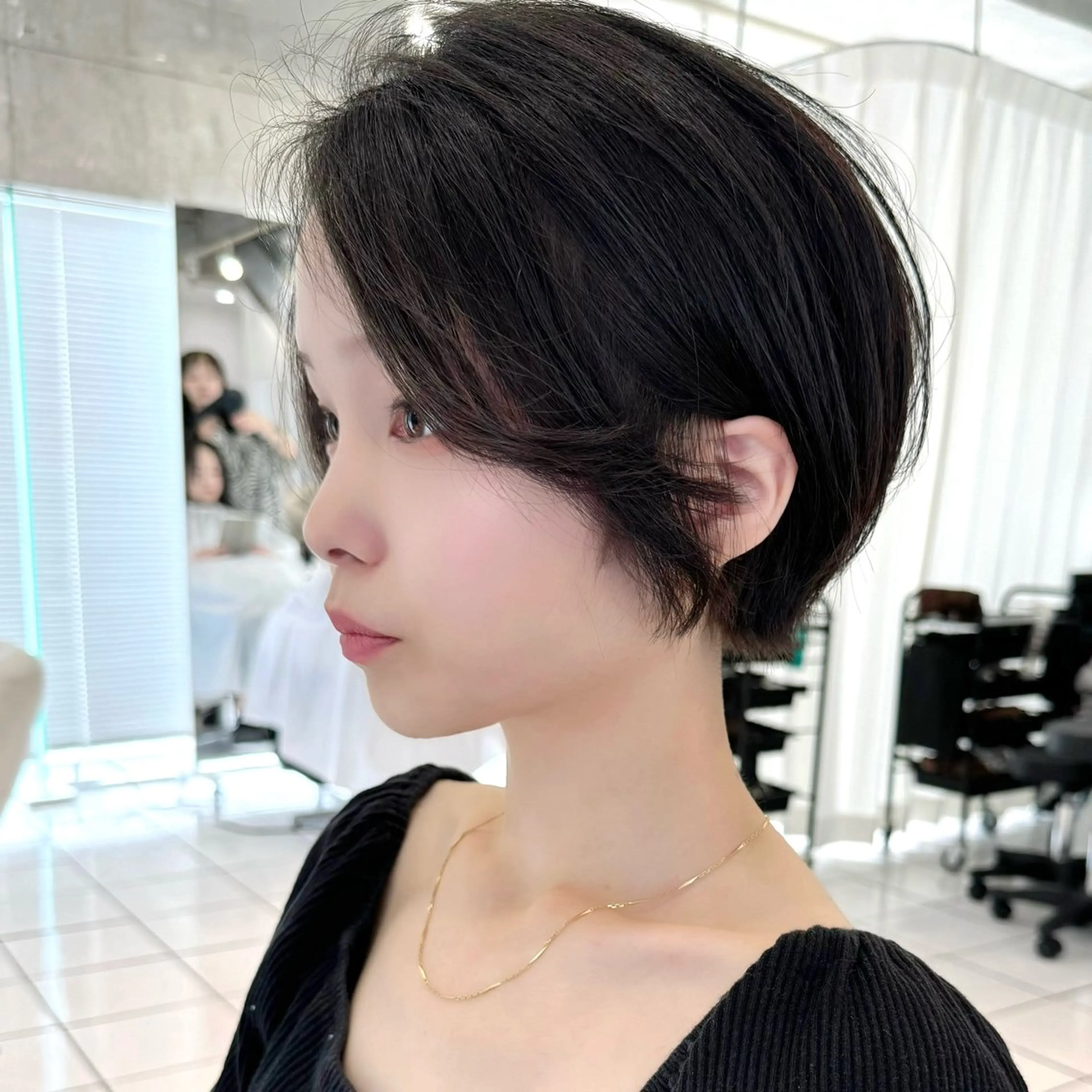 ショート カラー ショートボブ ボブ 髪質改善 似合わせカット ショートヘア カット パーマ トリートメント 💎ボブ/似合わせの 達人/縮毛矯正/畔上のヘアスタイル