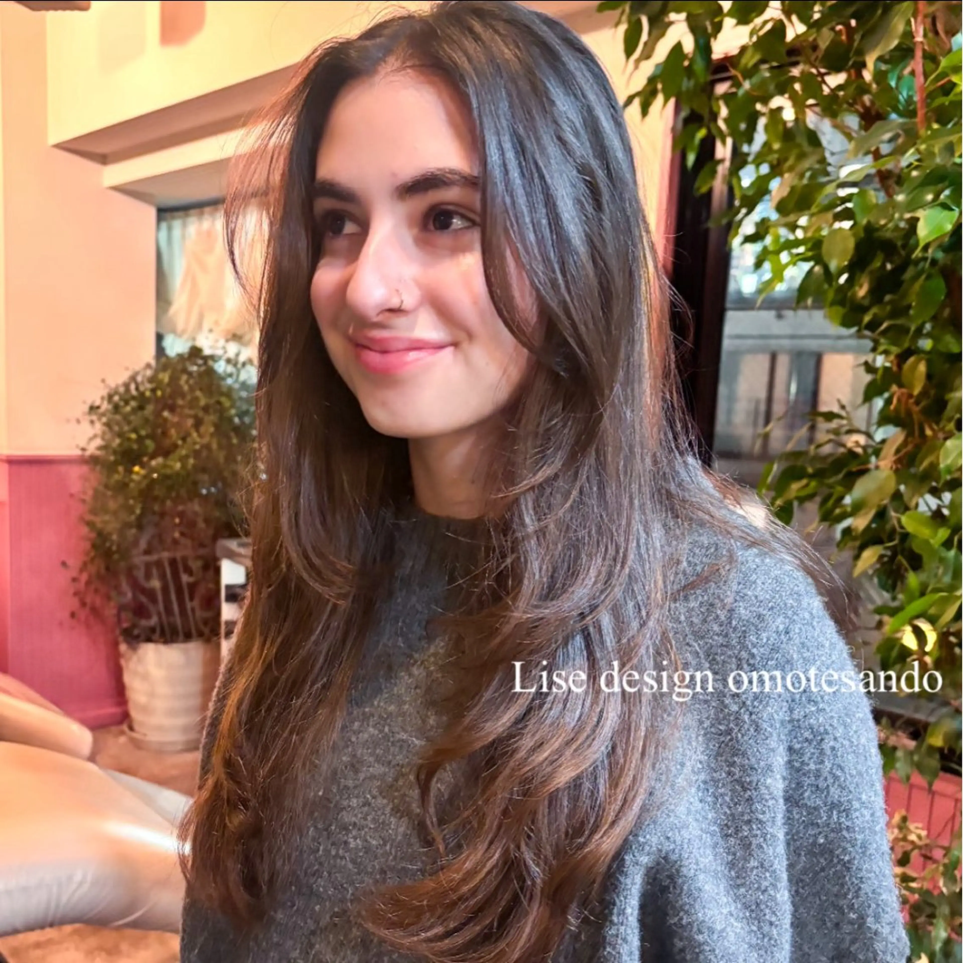 ロング カラー ヘアアレンジ メンズ ヘアカラー トリートメント ヘアセット 表参道Lise おおいしおりのヘアスタイル