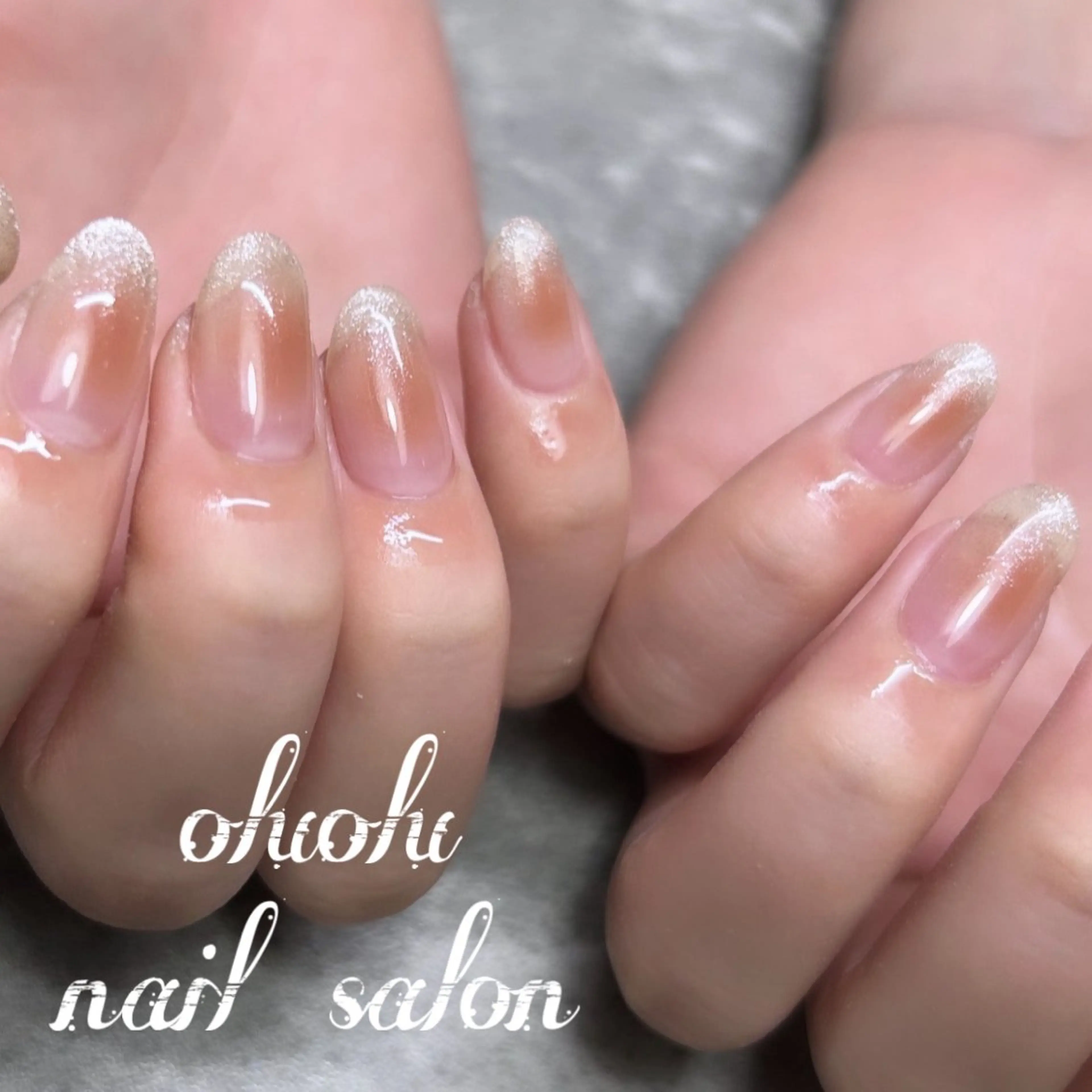 【hand】ソフトジェルオフ無料💫♪大人気チークネイル＋マグネットグラデーション込み❤️の写真