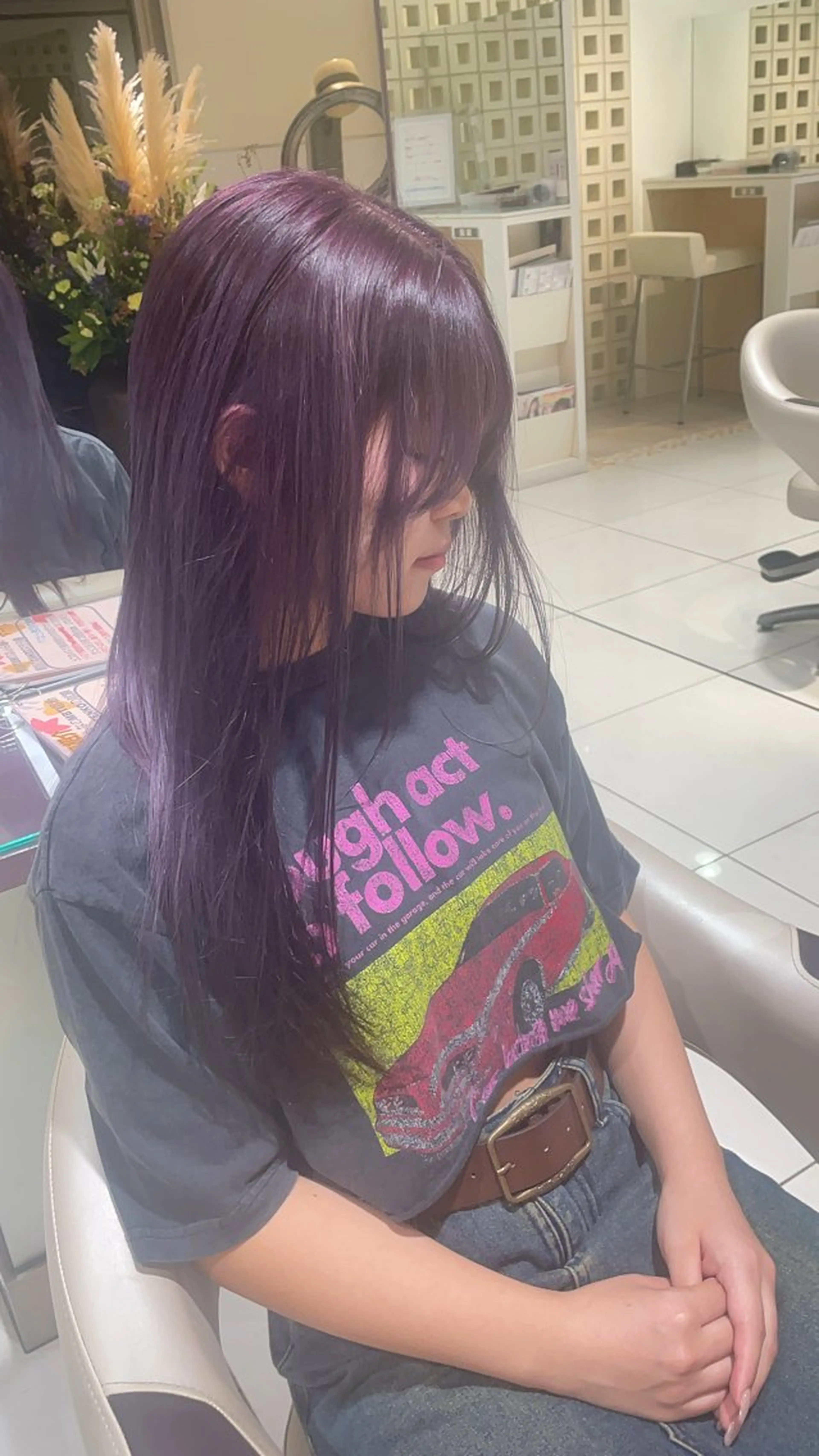 ロング パープルカラー ゼンコー国分寺店所属・岡田 昂樹のヘアスタイル