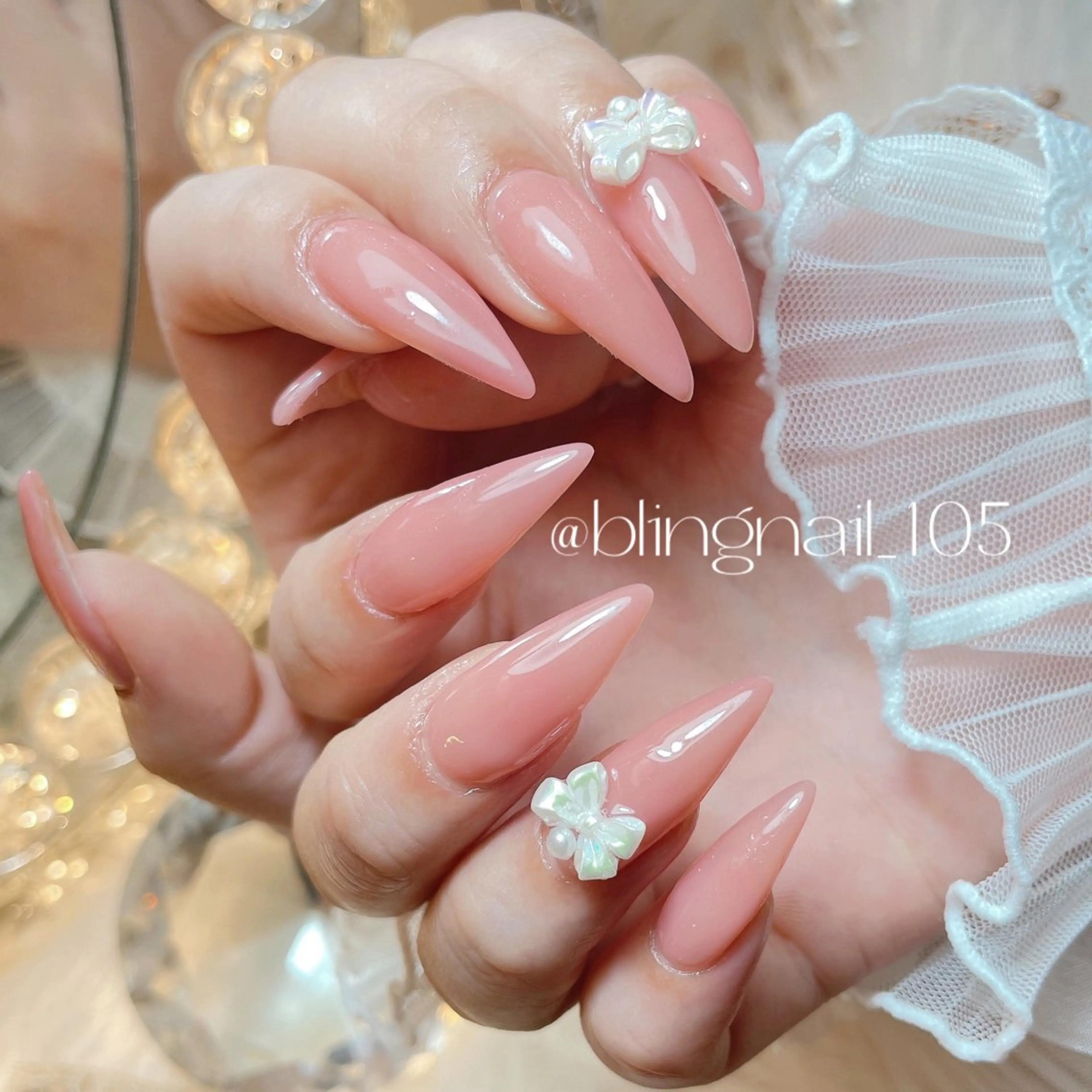 ネイル ハンドネイル 23時まで❤︎韓国、 ワンホンネイルのネイルデザイン