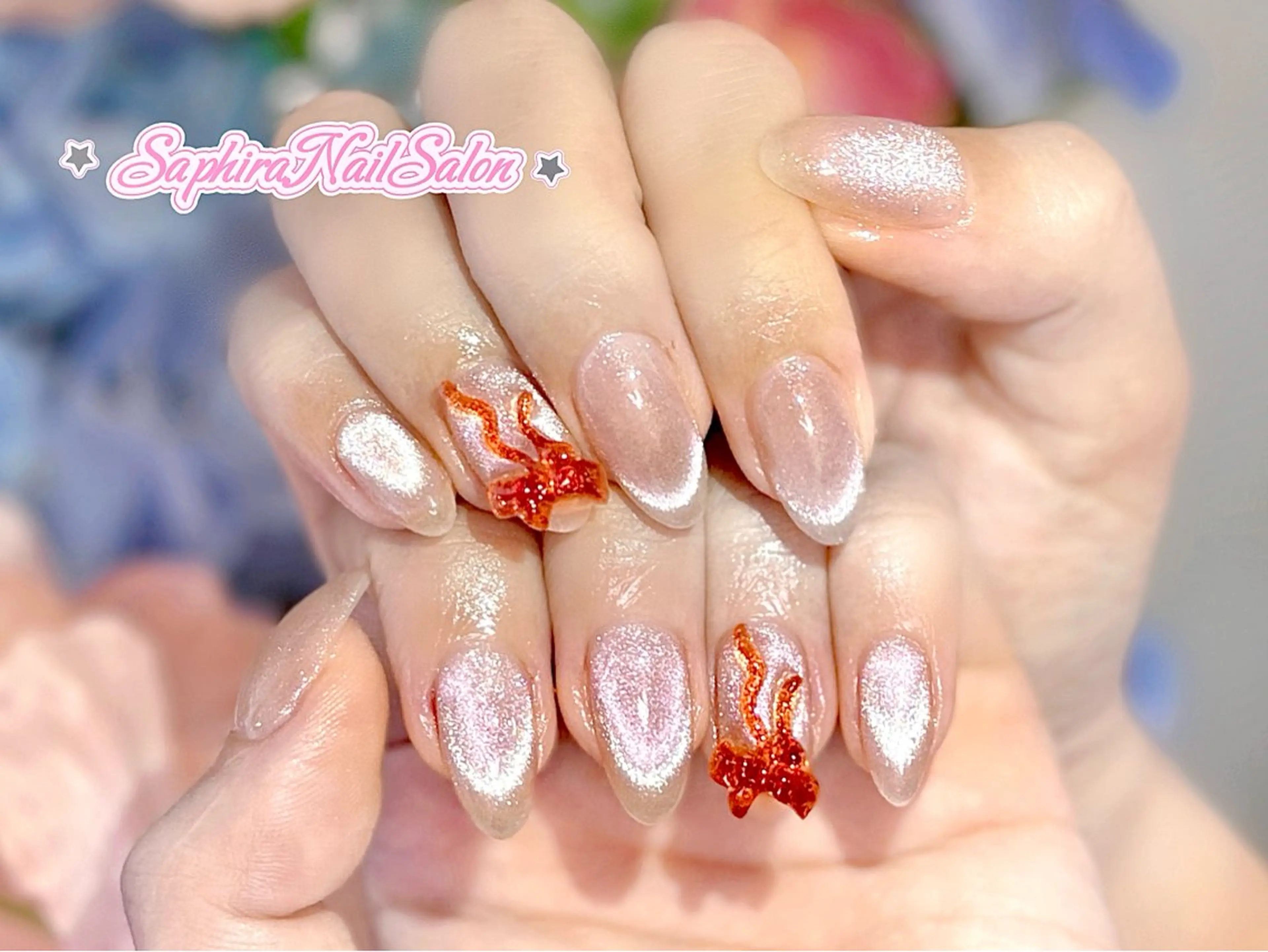 カラー ハンドネイル Saphiraネイル サロン錦糸町のネイルデザイン