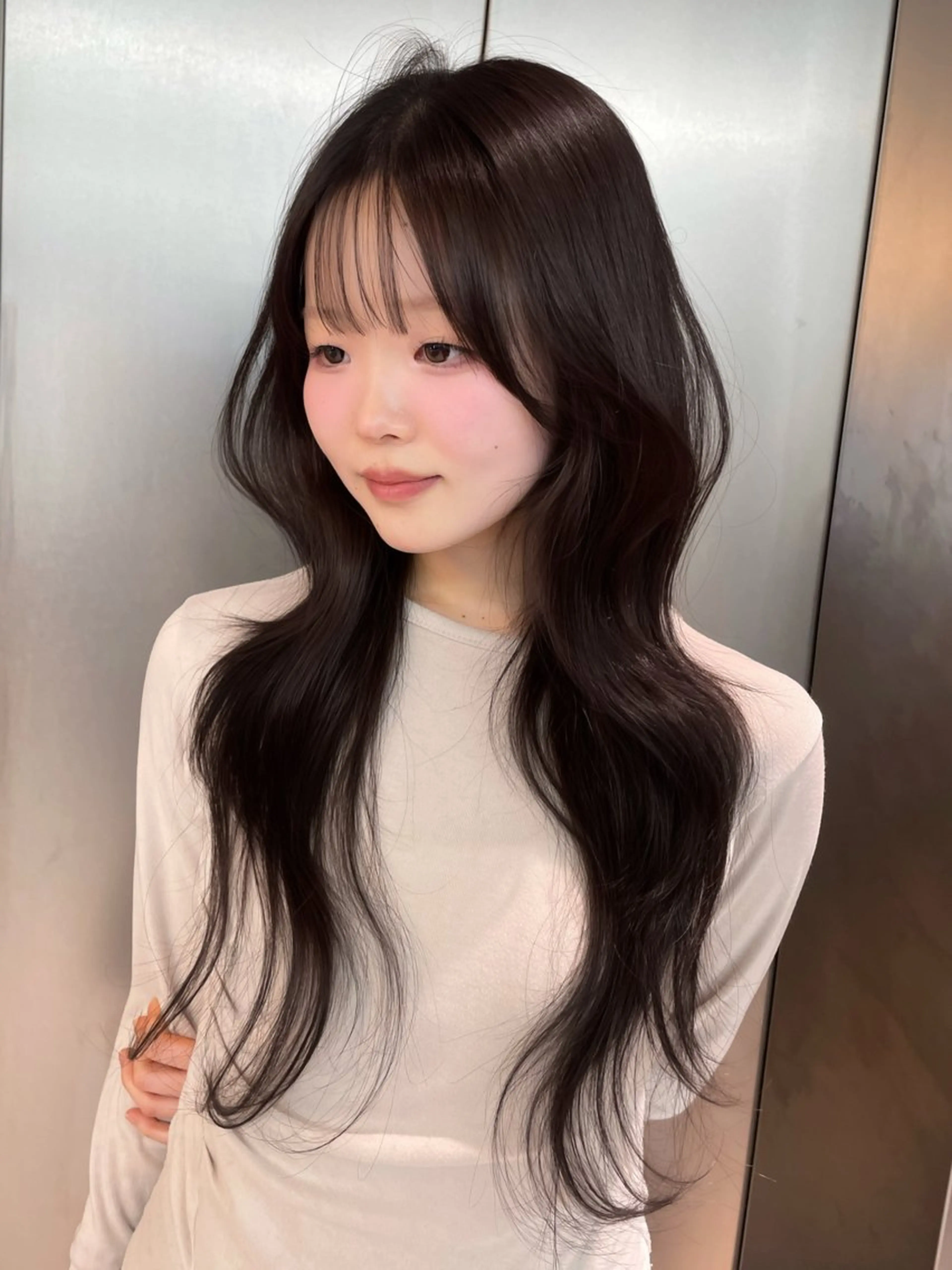 ロング カラー 韓国ヘア/レイヤー Londエレンのヘアスタイル