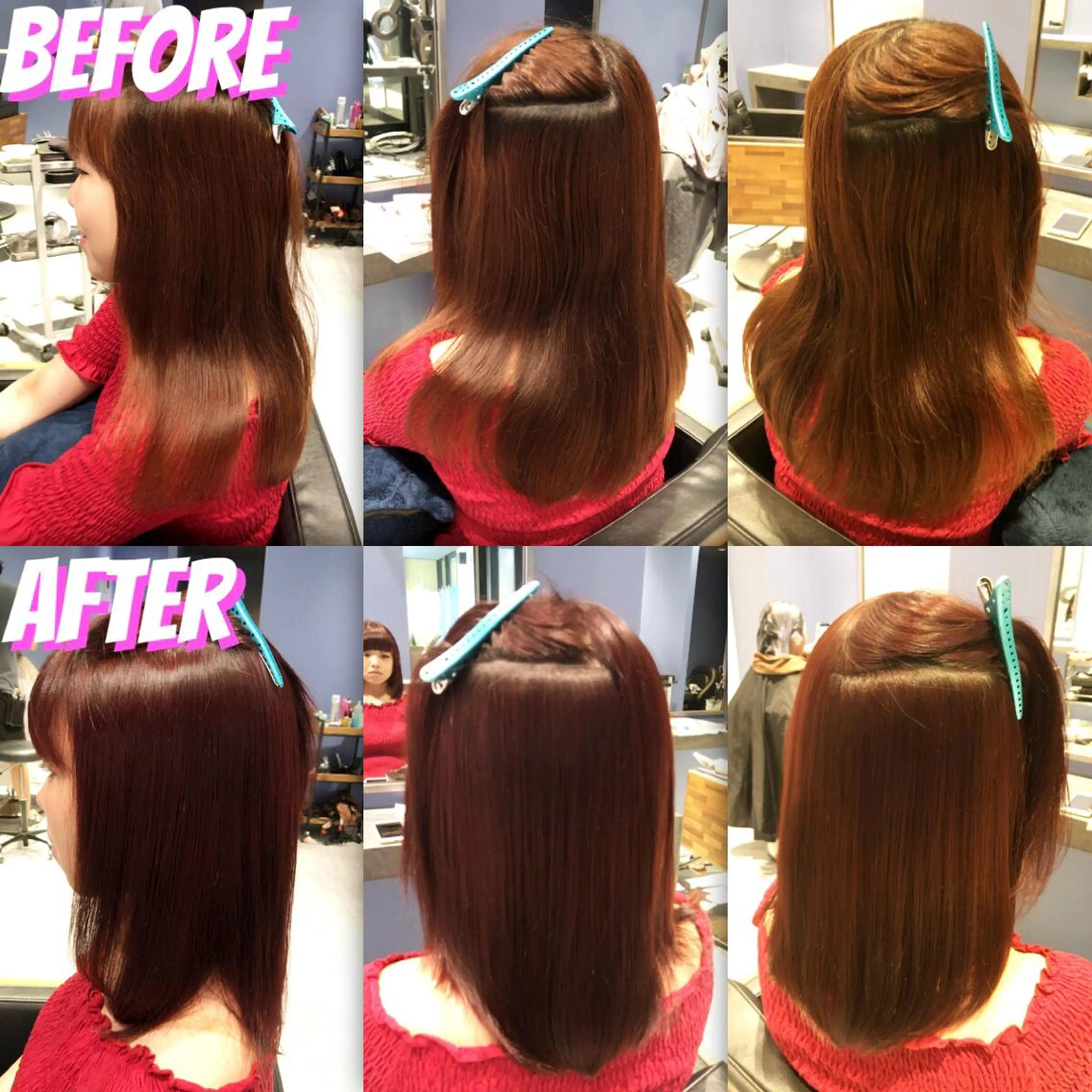 セミロング カラー パーマ イルミナカラー ストレートパーマ カット ヘアカラー 縮毛矯正 トリートメント ブリーチ縮毛矯正/ デサキ ショウヘイのヘアスタイル