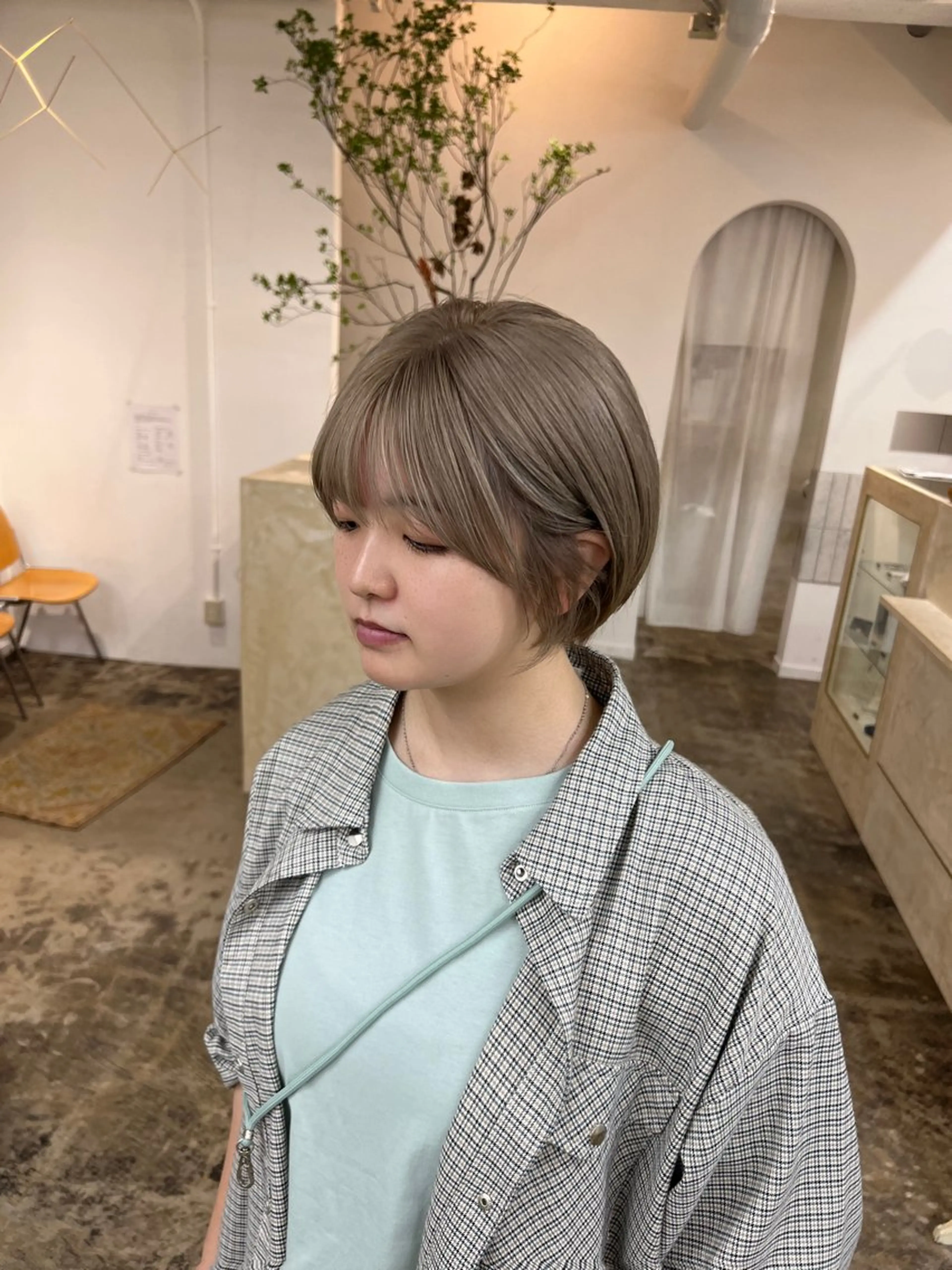 カラー ヘアカラー 清水愛果/オリーブ カラー/透明感カラーのヘアスタイル