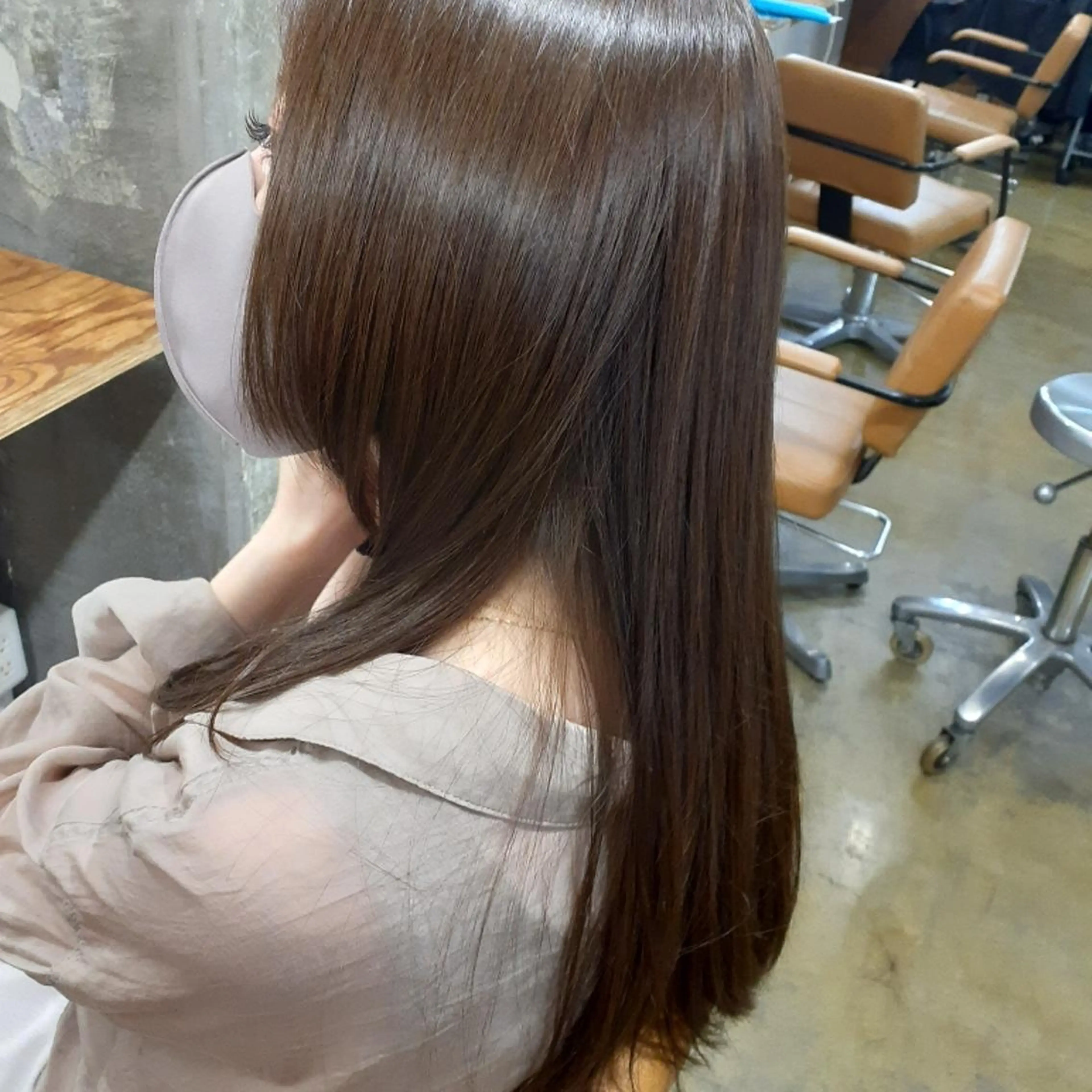 ロング カラー 髪質改善 カット ヘアカラー 縮毛矯正 トリートメント 🔳髪質改善🔳 岡本陽のヘアスタイル