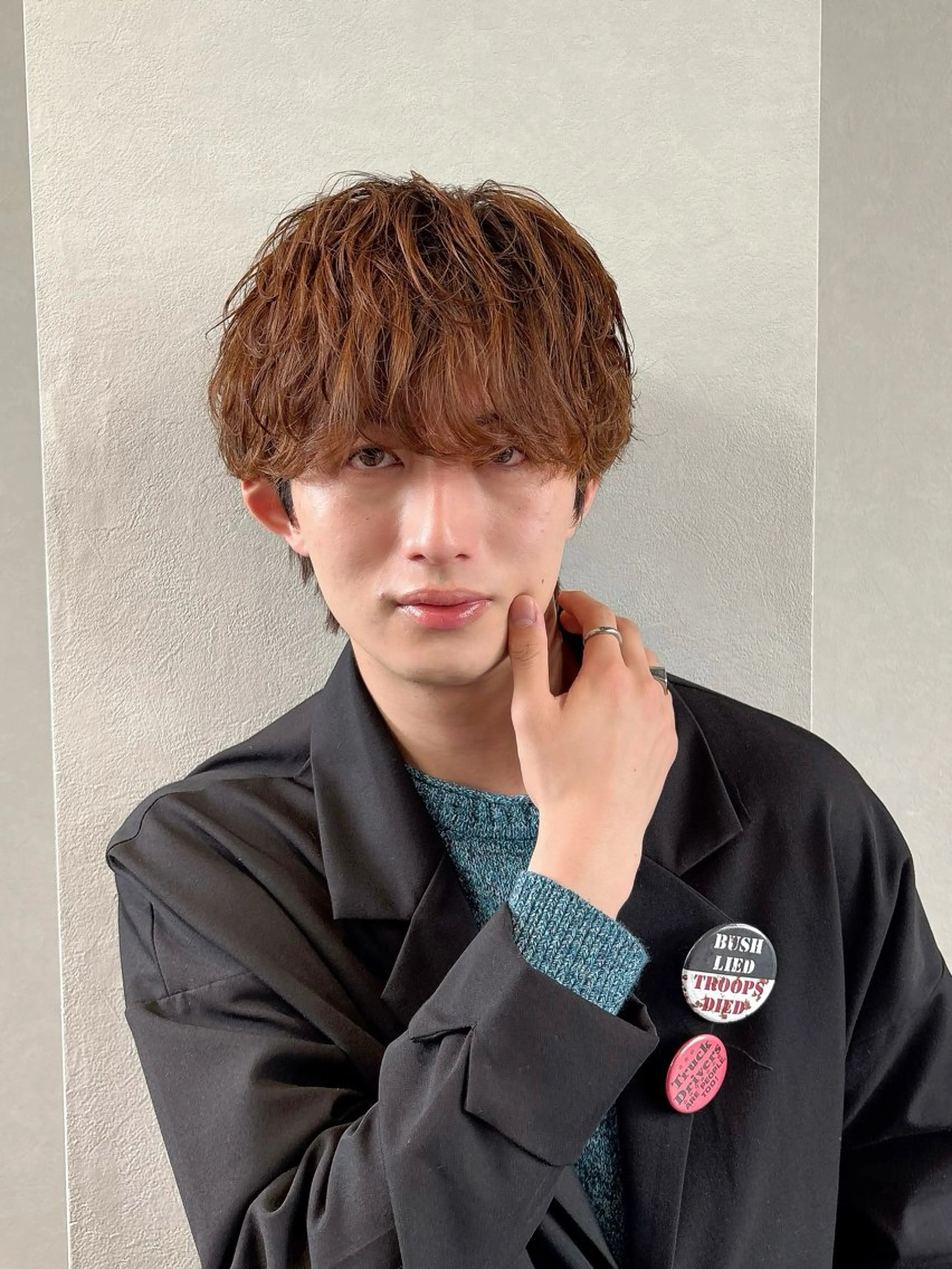 ショート カラー パーマ メンズ カット パーマ 🎧【パーマ師】 SOUMA🎧のヘアスタイル