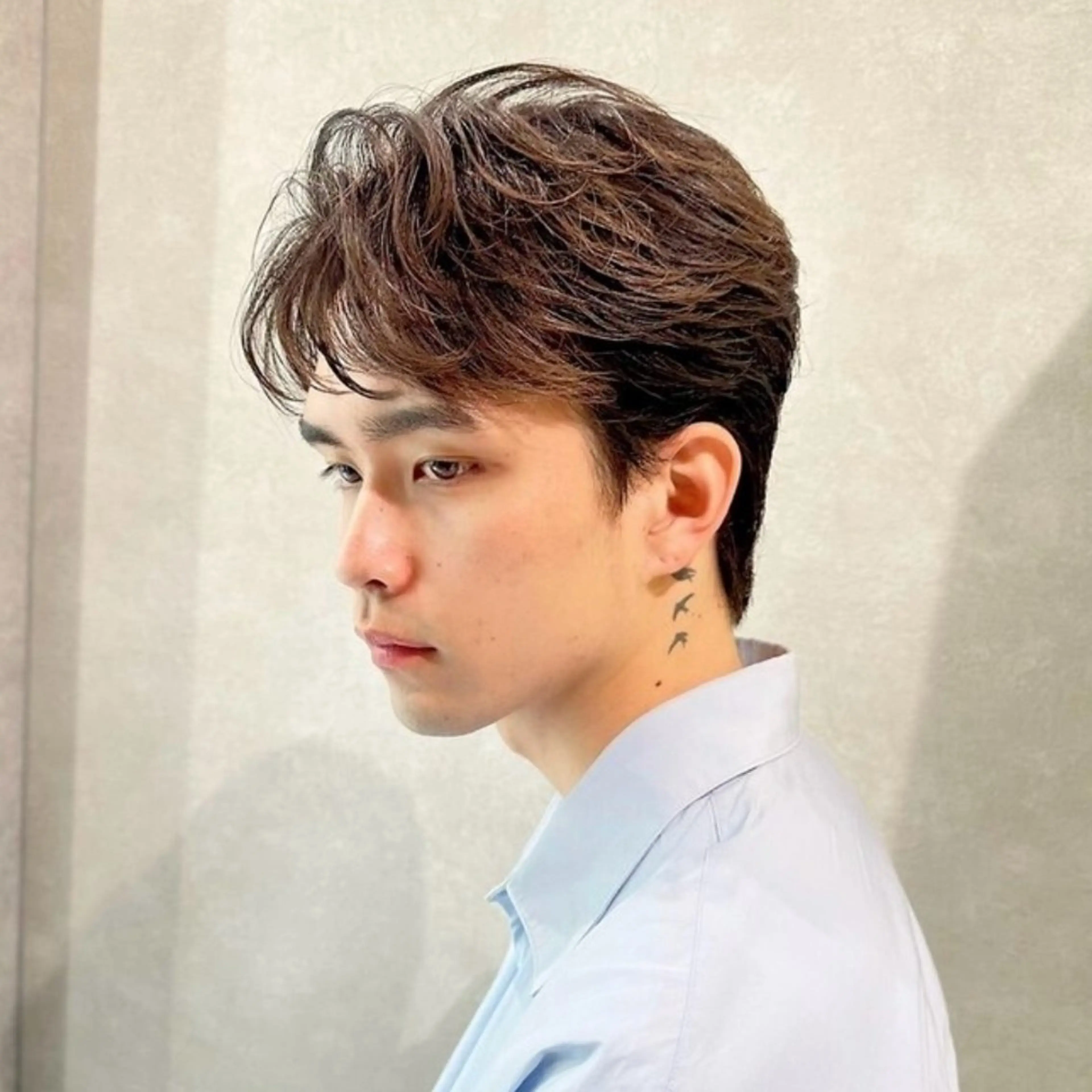 ショート パーマ メンズ カット ハイトーン/パーマ/ メンズ / 櫻本🌐のヘアスタイル