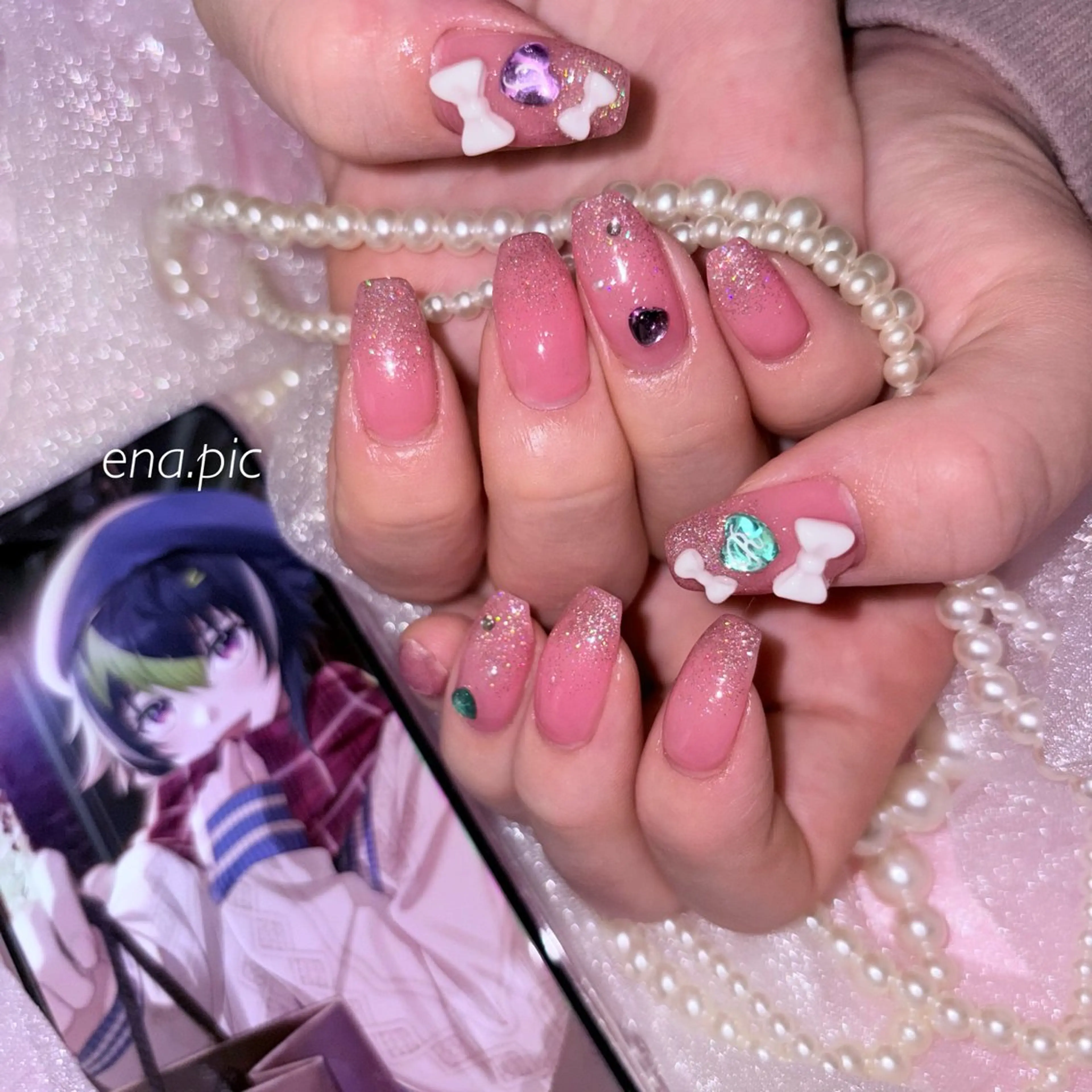 ネイル toyvenail 🖤enaのネイルデザイン