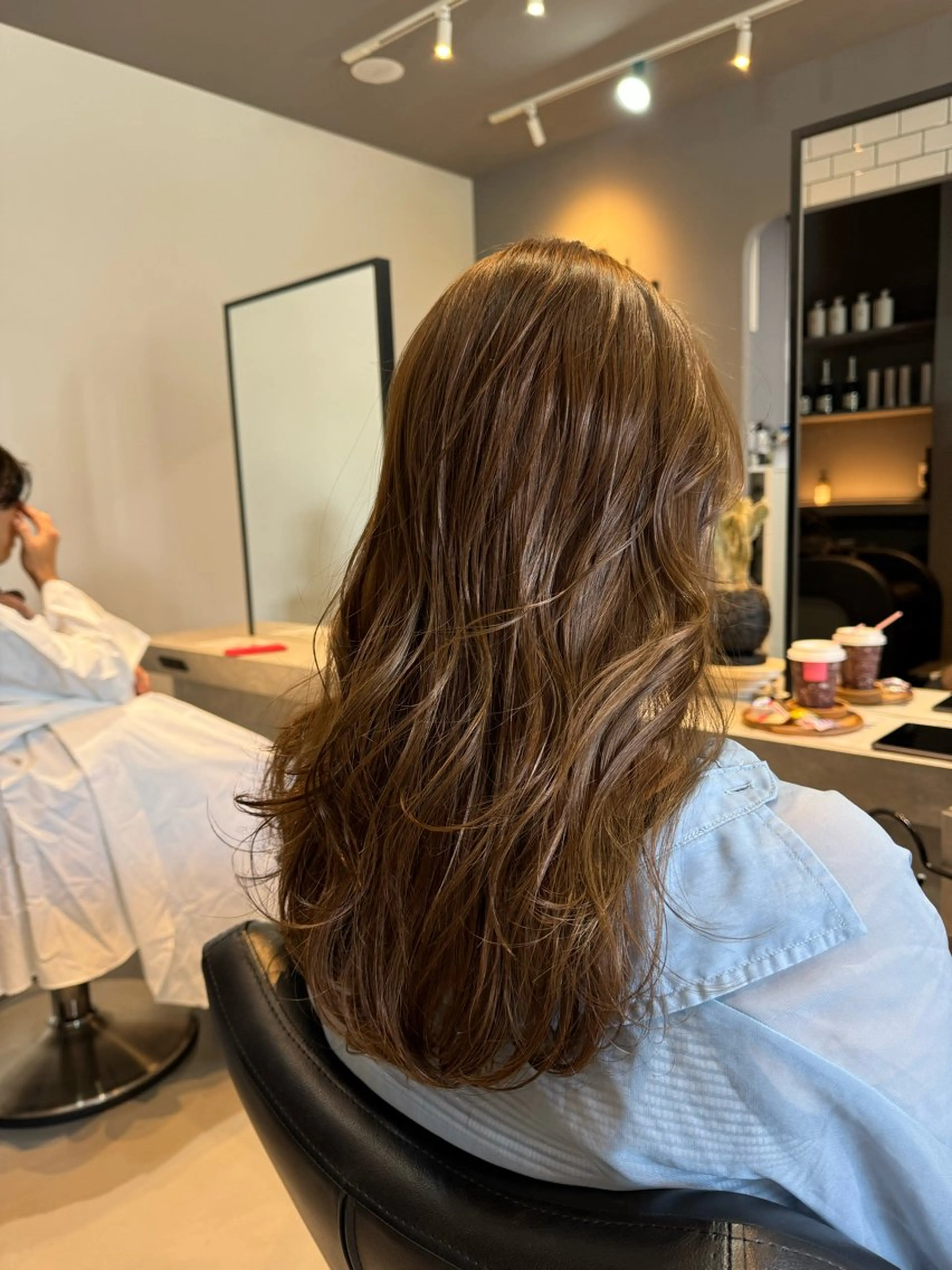 セミロング トリートメント ヘアカラー 髪質改善×艶カラー Haruのヘアスタイル