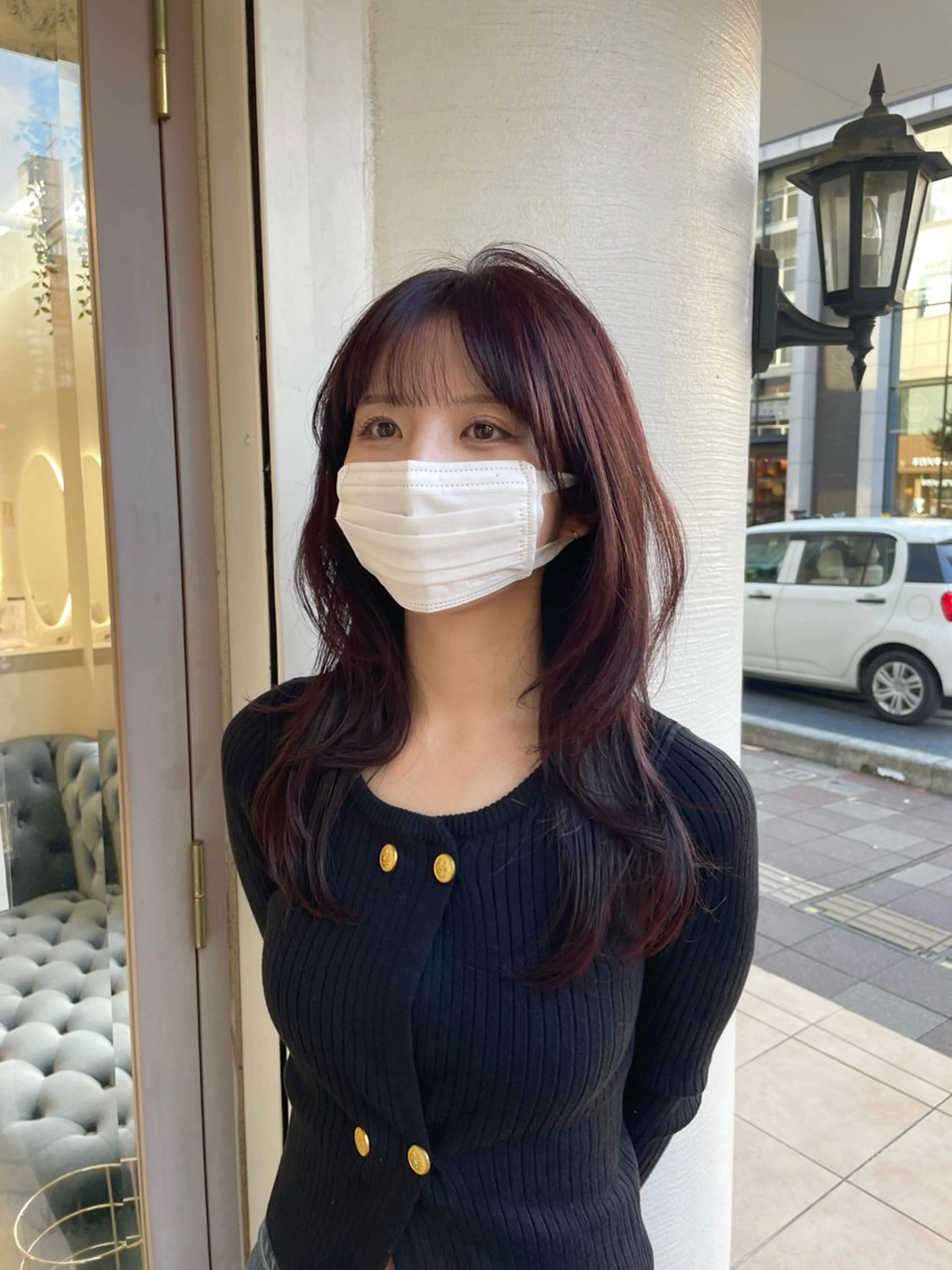 ロング カラー カット ヘアカラー 大村 真咲のヘアスタイル