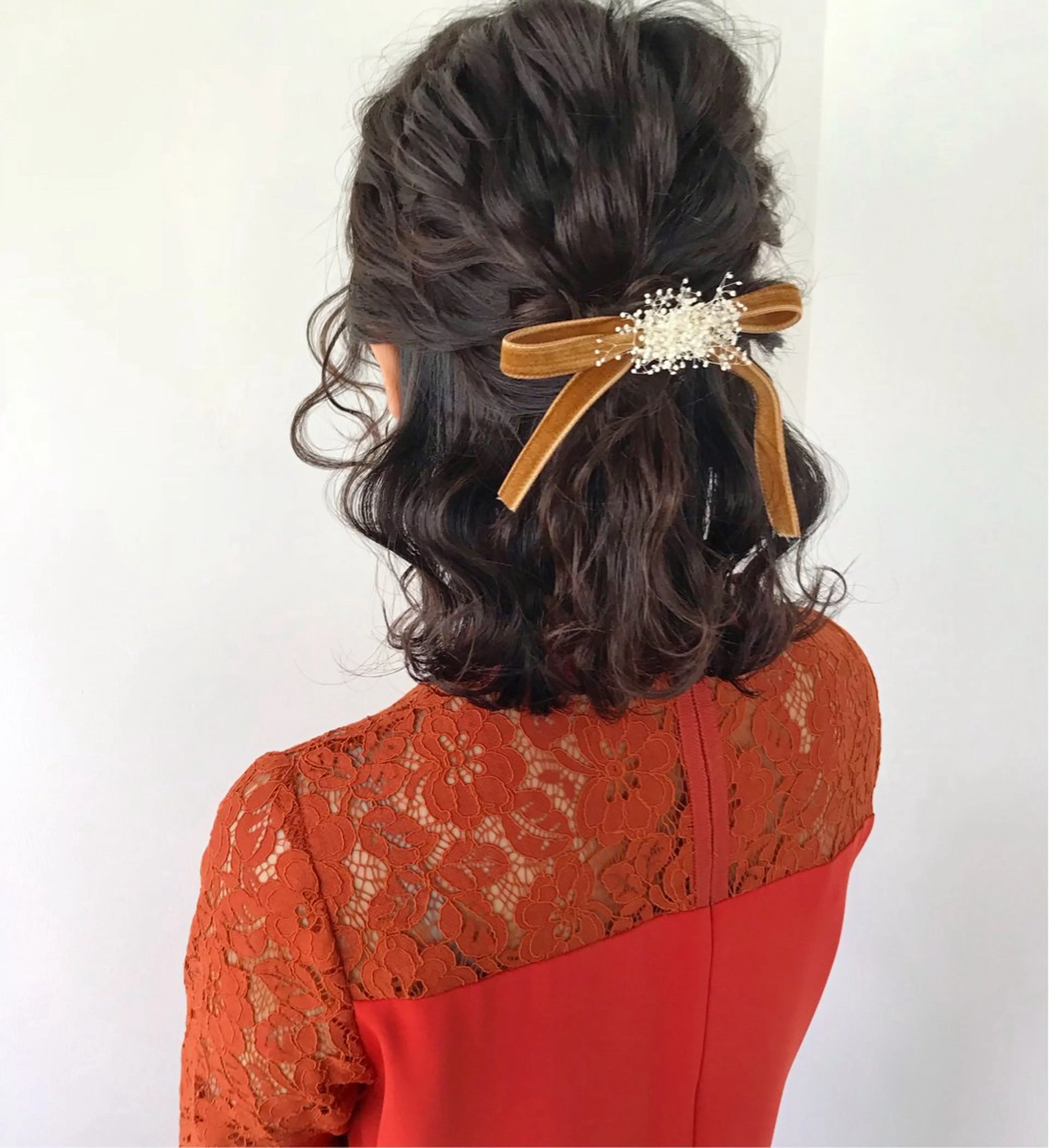 ミディアム ヘアセット LOREN＋透明感 オリーブhirokoのヘアスタイル