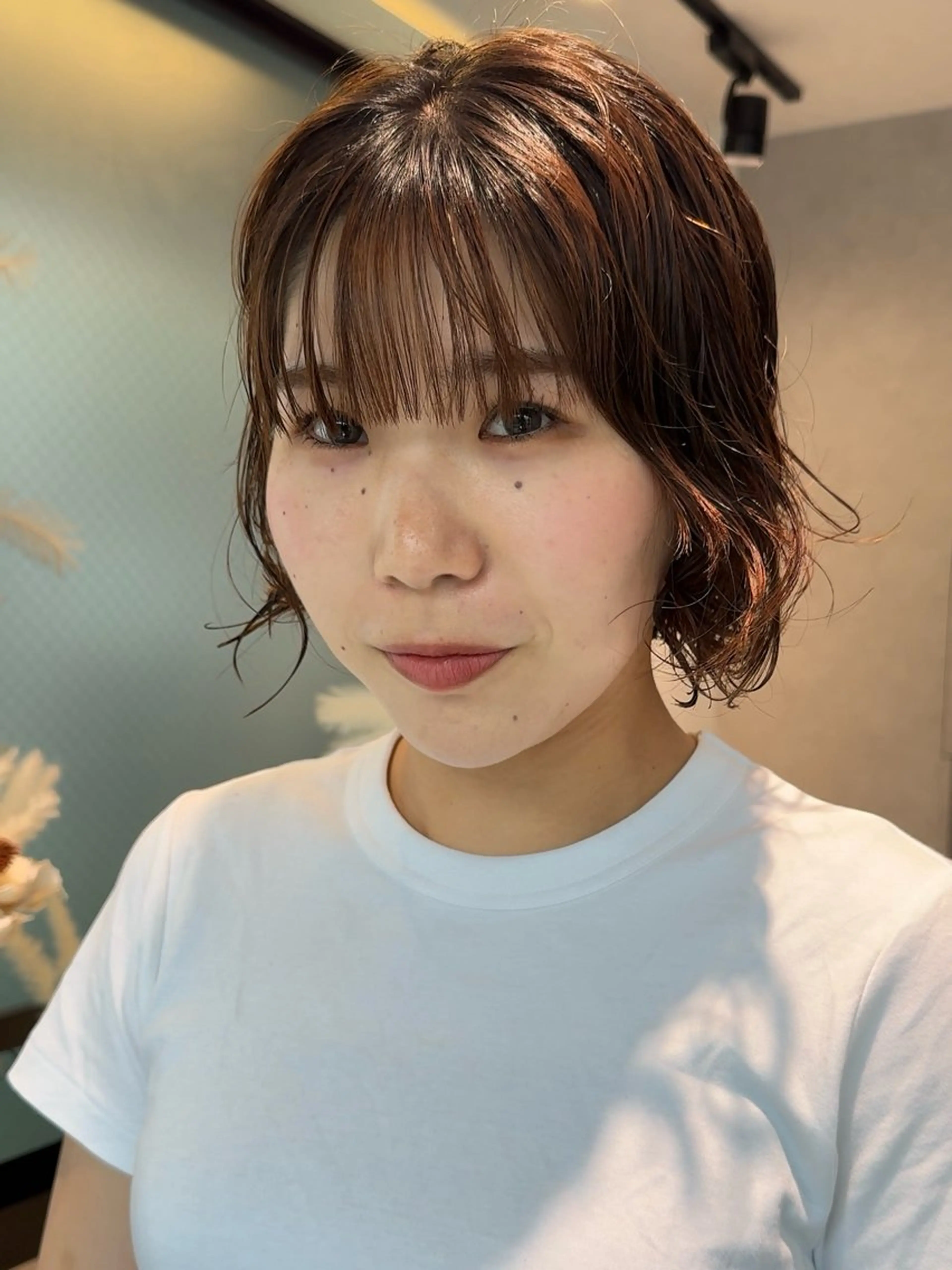 ミディアム パーマ ミディアムパーマ ボブ カット パーマ Qin shaire salon 原宿所属・🌿パーマ/ボブ/ レイヤー/Mikiのヘアスタイル