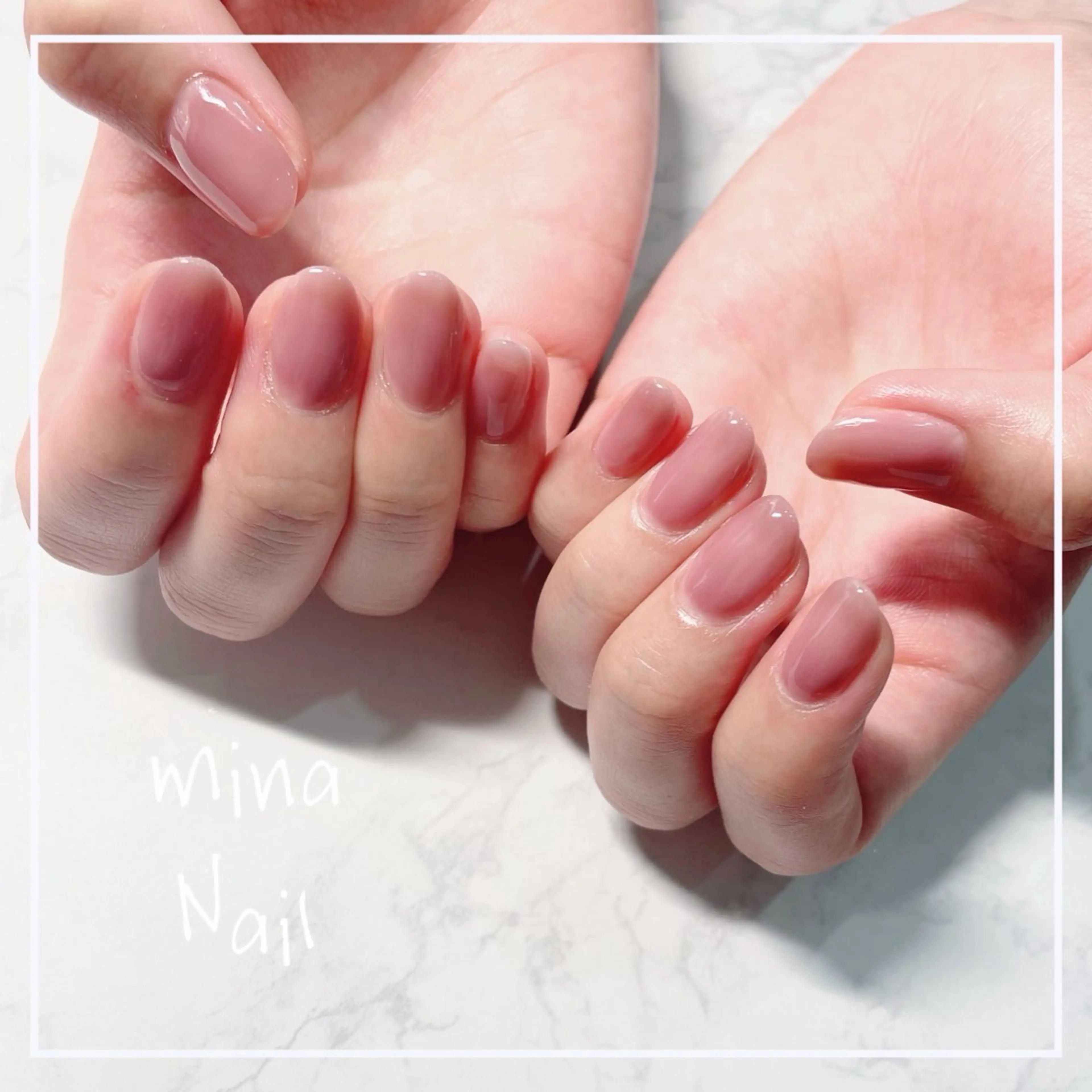 ネイル ジェルネイル ワンカラーネイル mina Nailのネイルデザイン