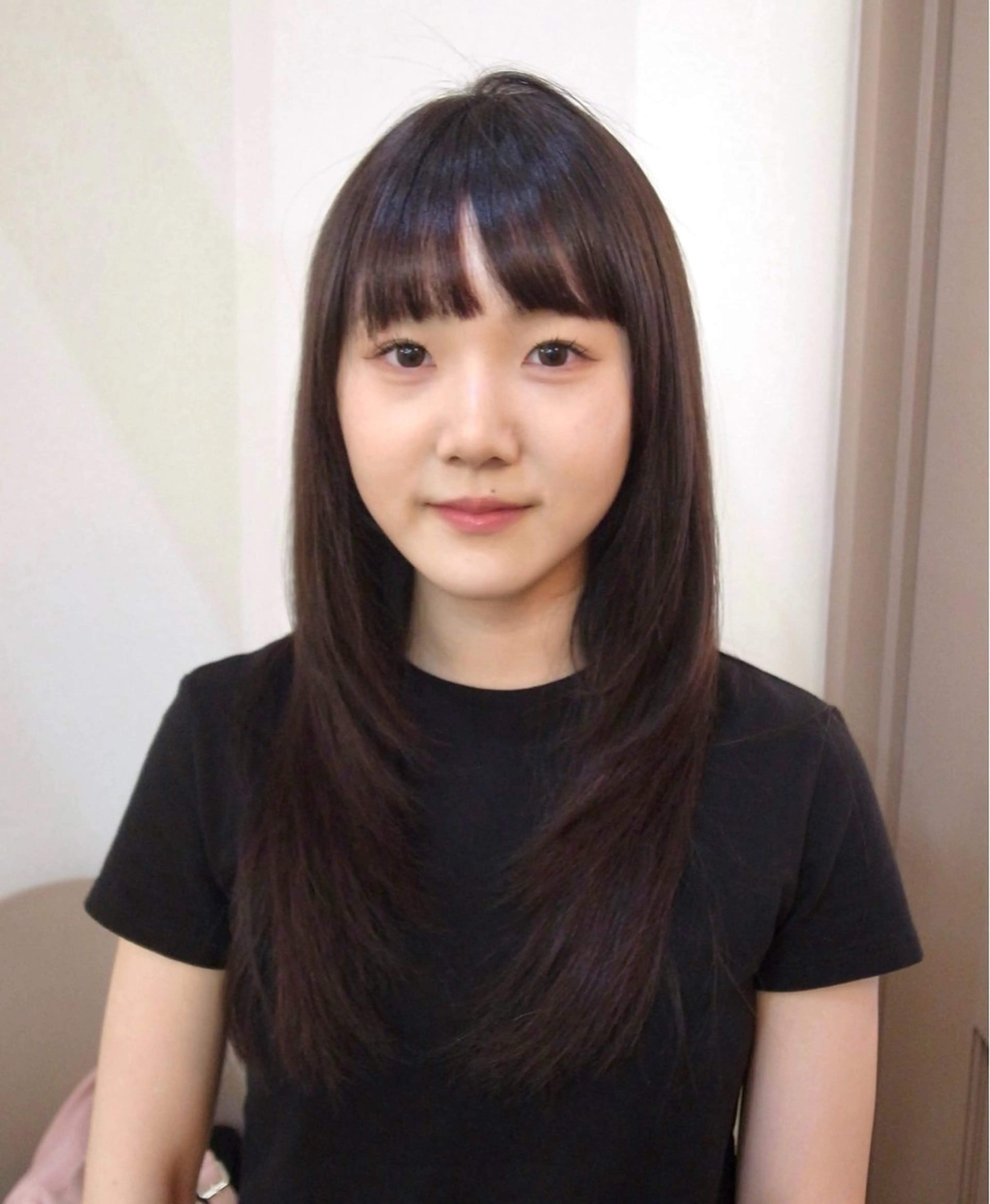 ロング レイヤーカット カット Ｆ.まひろ🎀 暖色カラー／ベージュのヘアスタイル