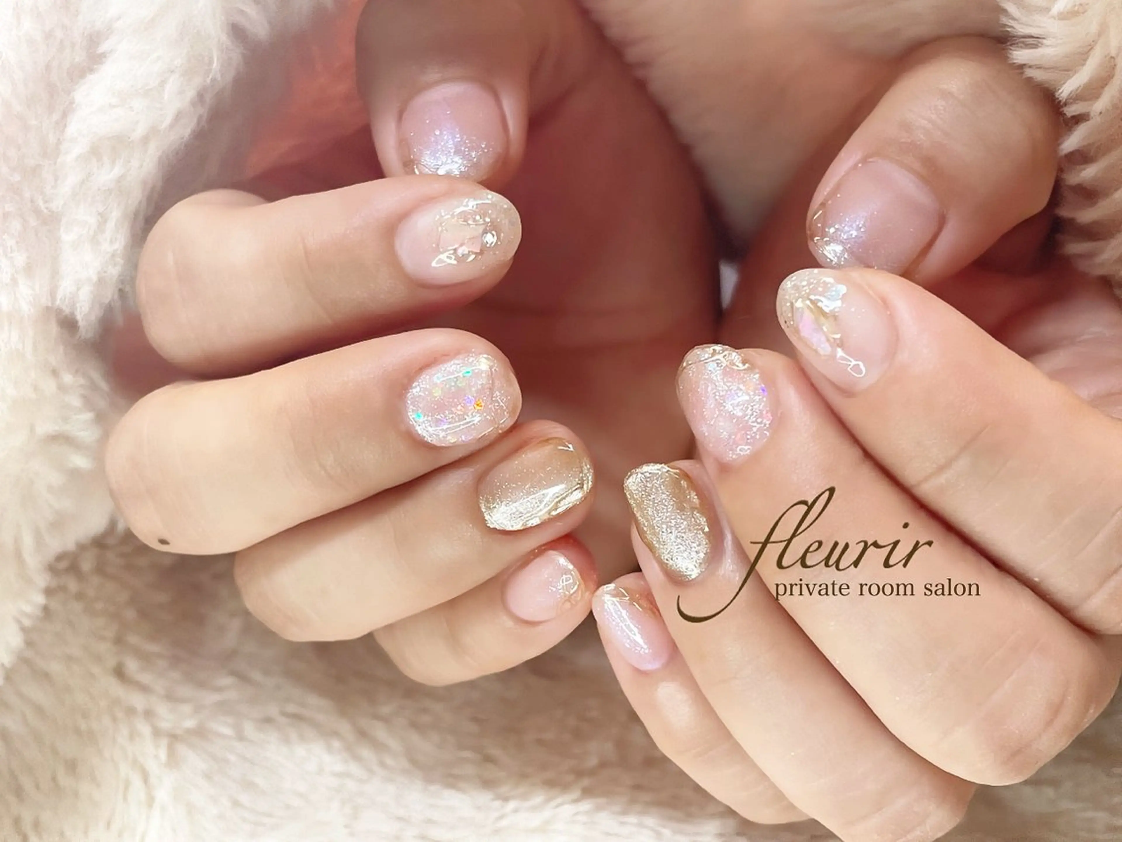 ネイル マグネットネイル フルリール 【プライベートサロンのネイルデザイン