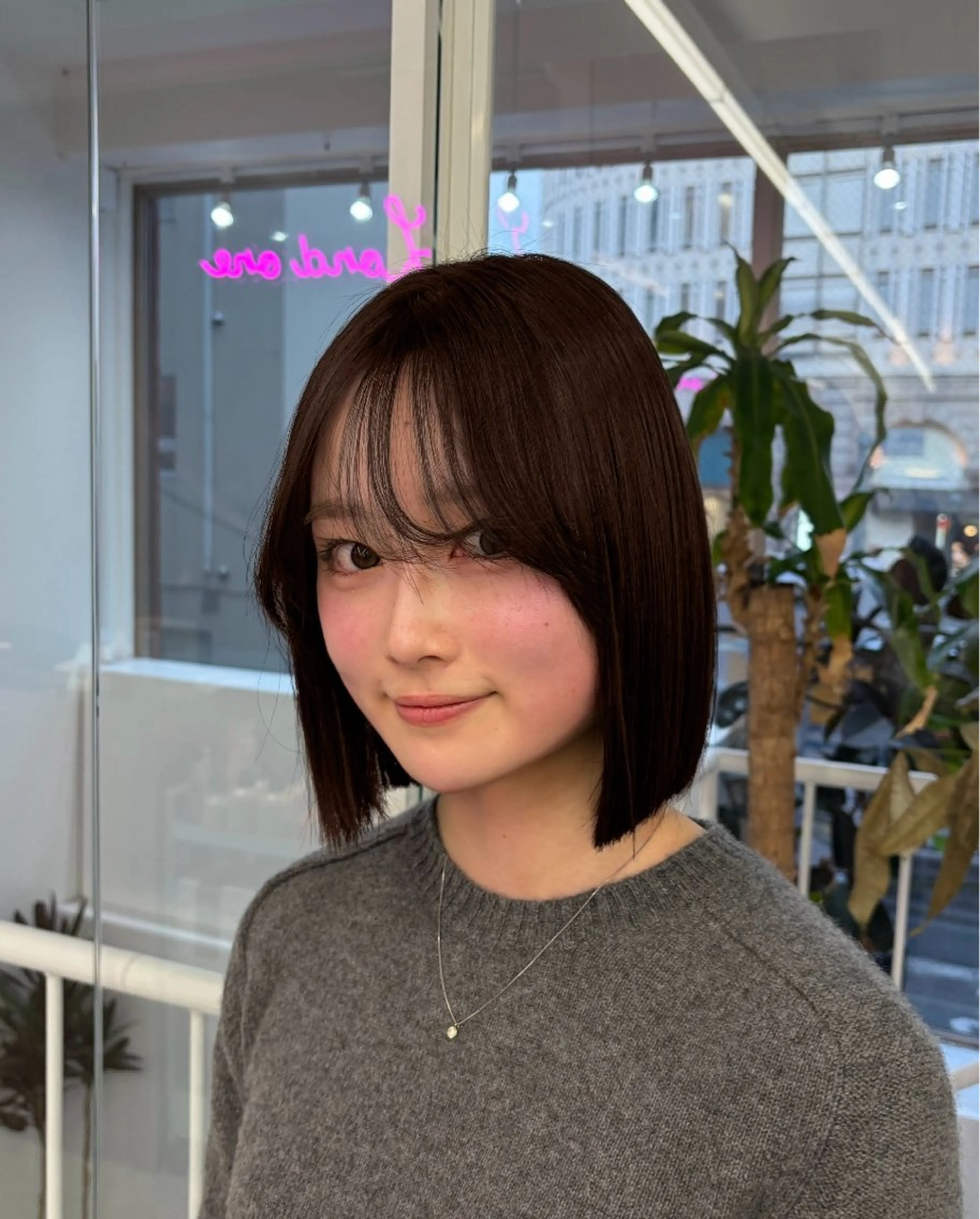 ショート カラー ボブ 低ダメージカラー Yoshidaのヘアスタイル