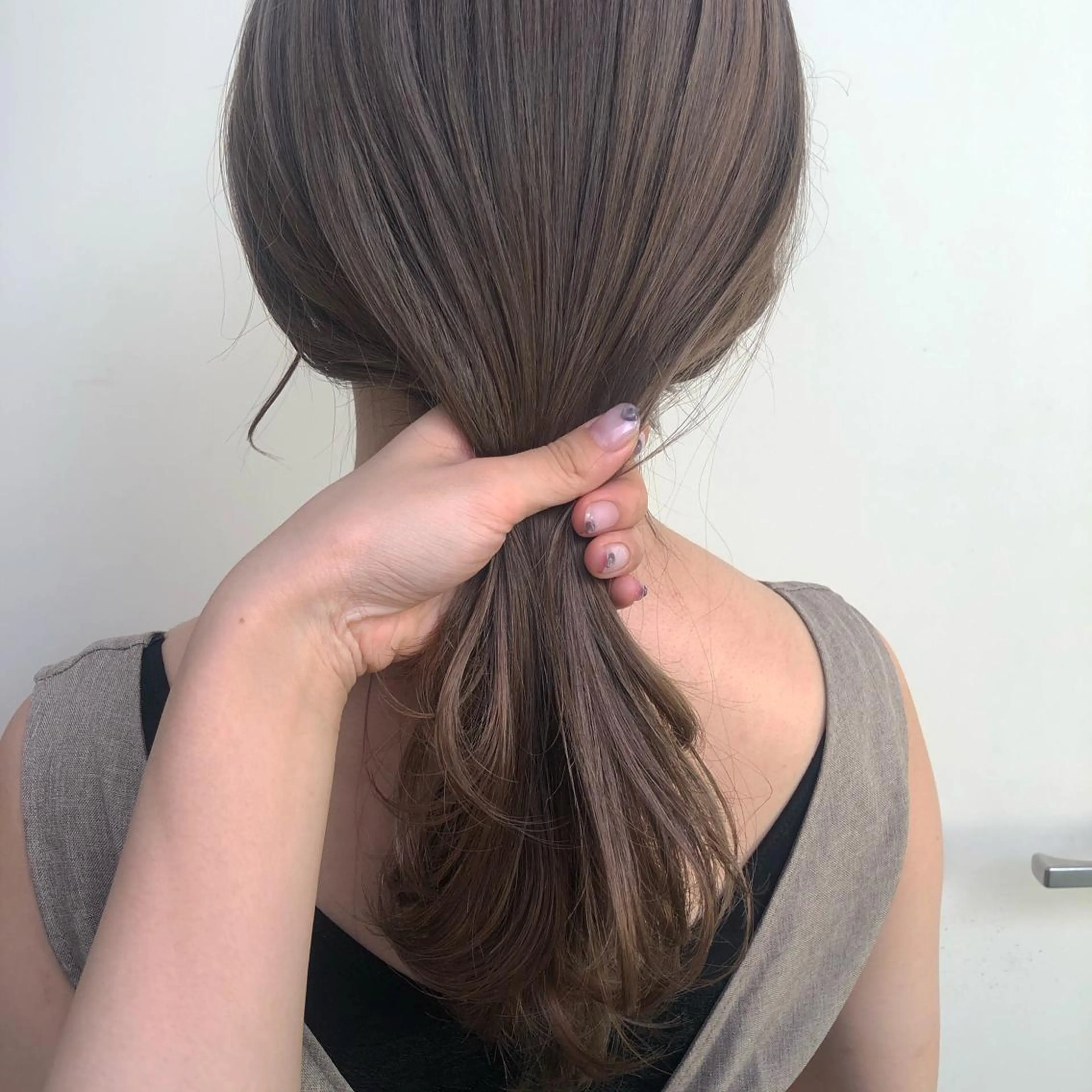 ミディアム カラー ベージュカラー salowin SHIBUYA me+店所属・kasumi/渋谷/ パーマのヘアスタイル