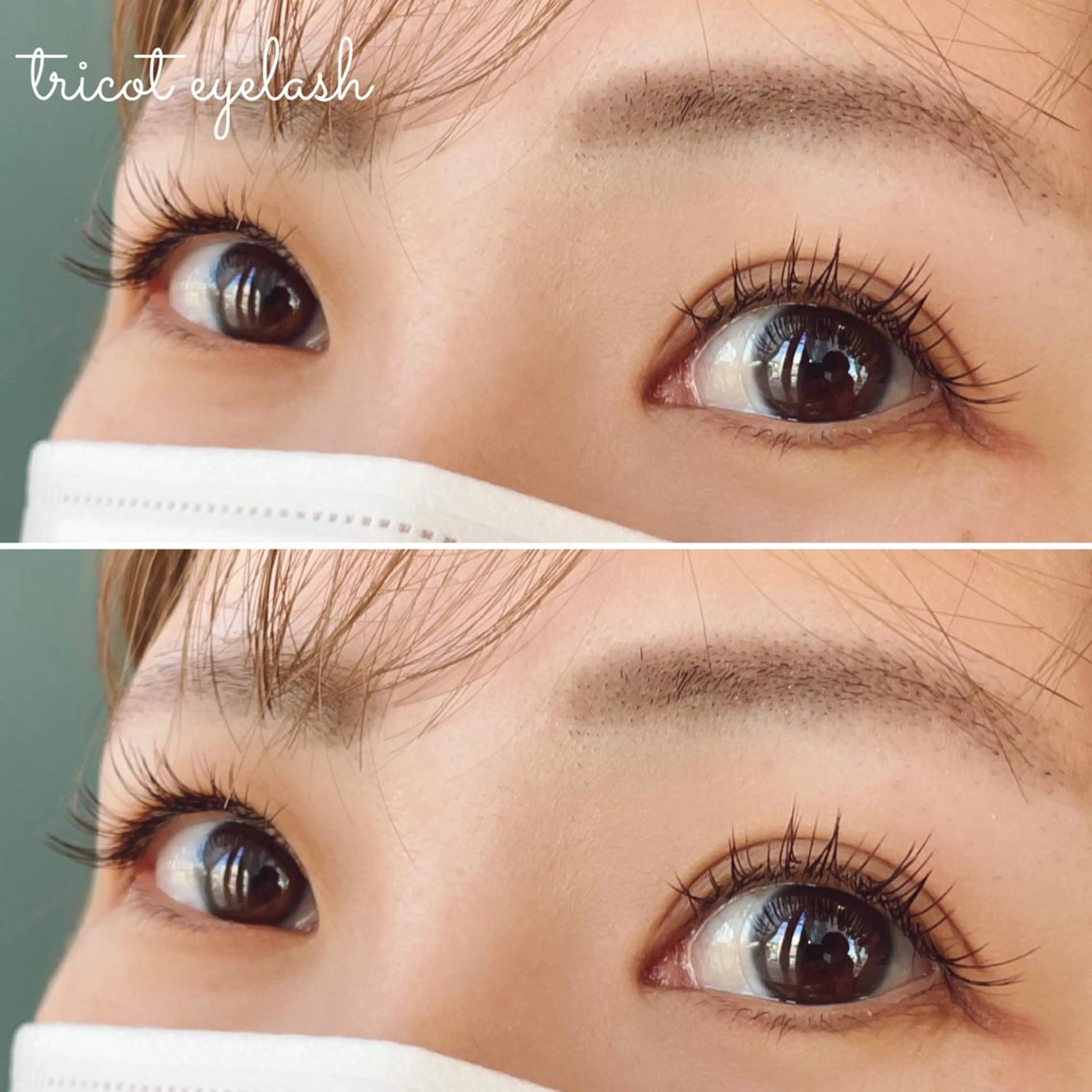 マツエク・マツパ カラーマツエク フラットラッシュ tricot 藤元のマツエク・マツパデザイン