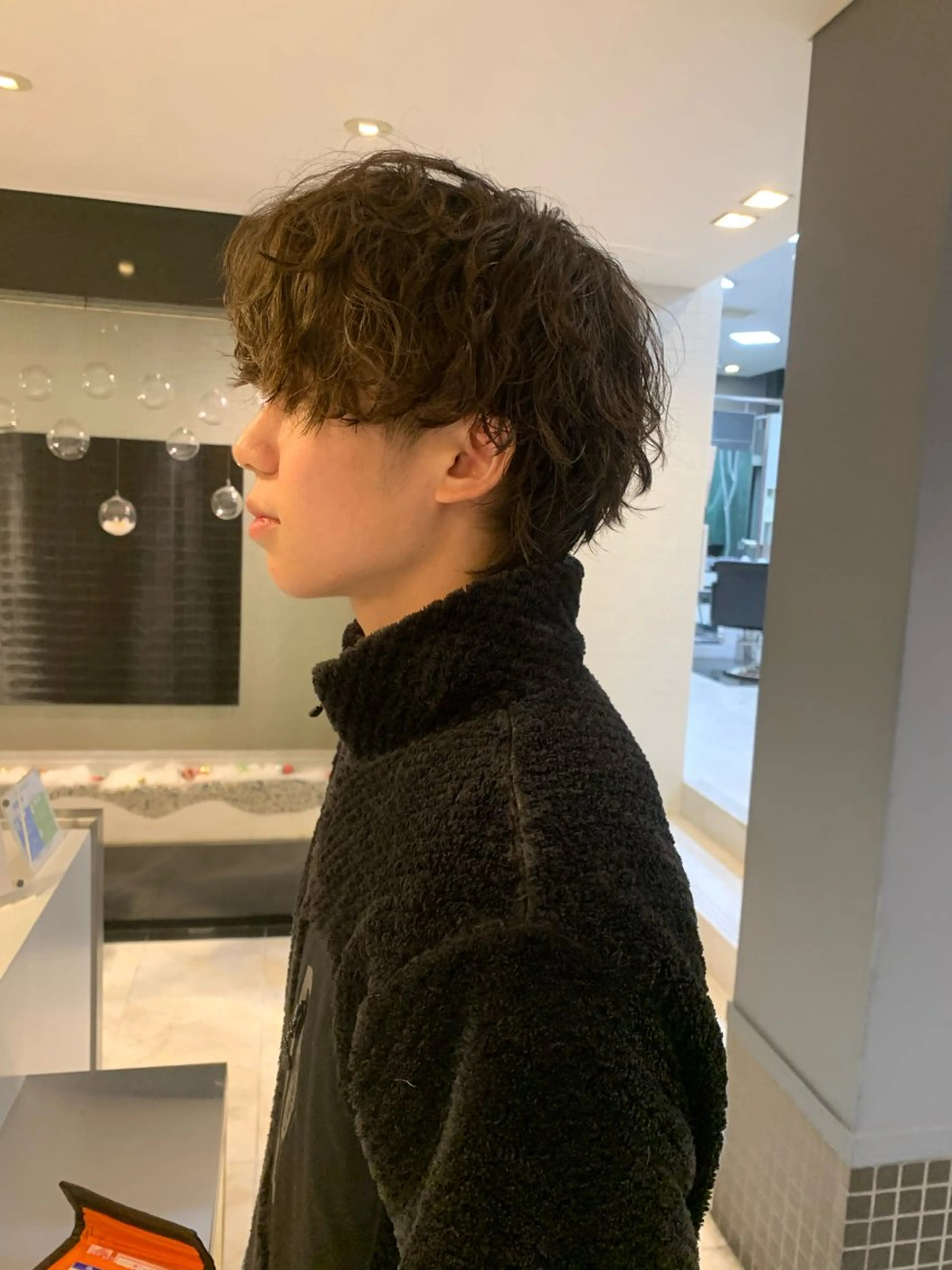 メンズ メンズパーマ 名竹聖治/透明感 カラー/縮毛矯正のヘアスタイル