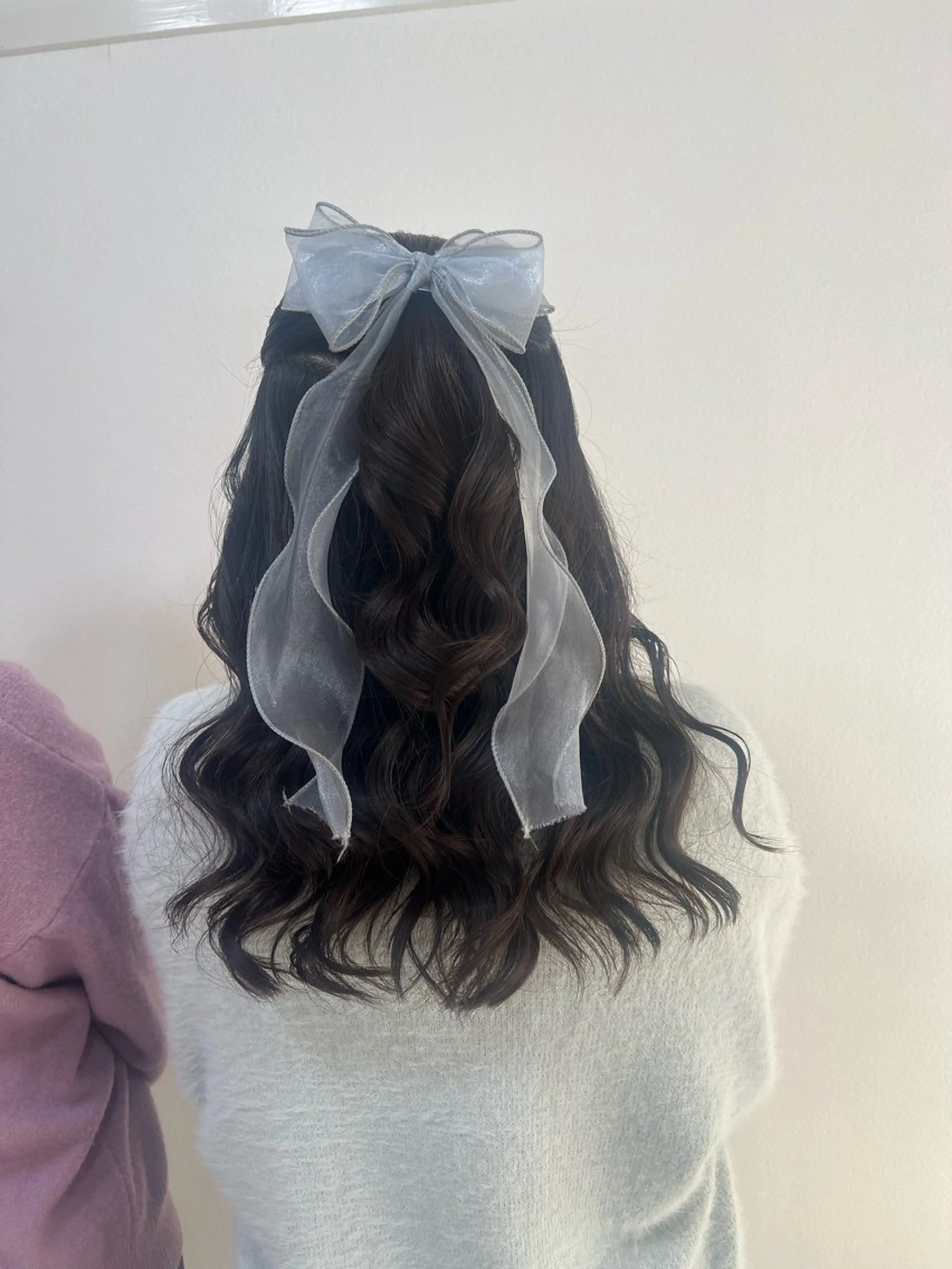 ロング ヘアアレンジ ハーフアップ ヘアセット/金山 佐野 妃都美のヘアスタイル