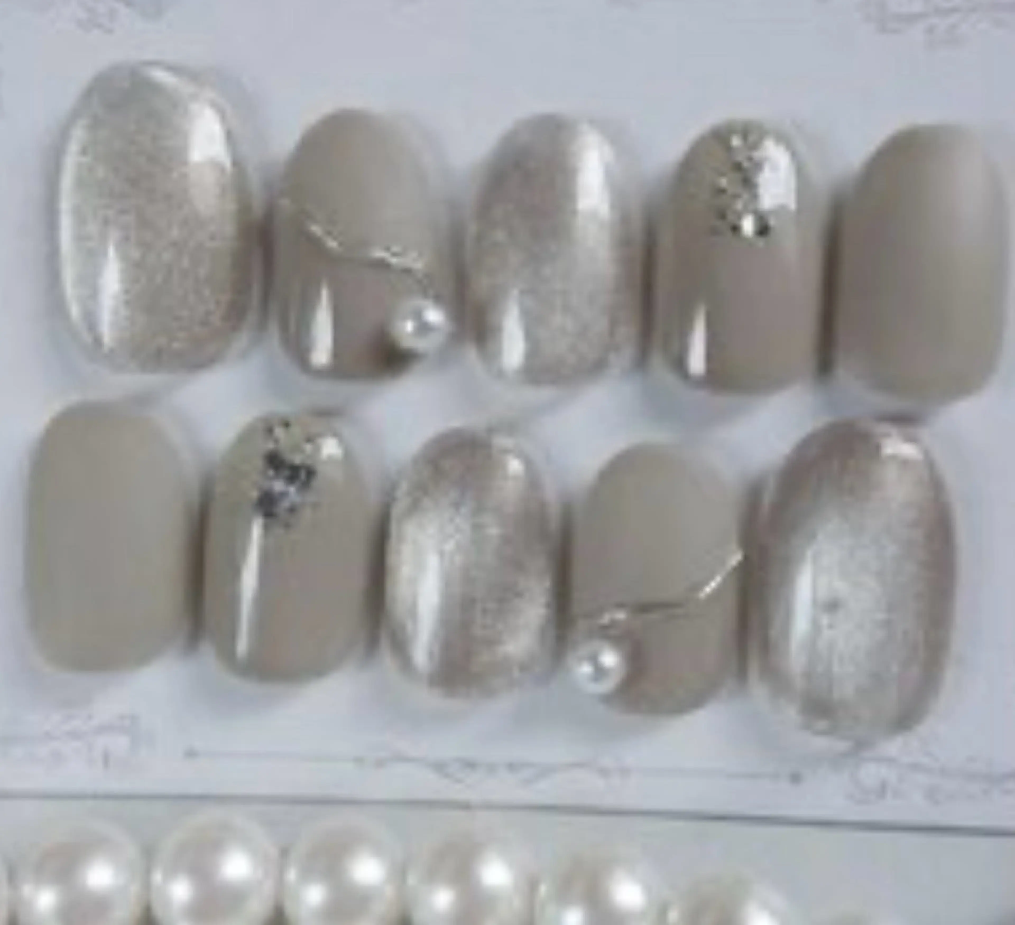 ネイル アートネイル 長さ出し ジェルネイル マグネットネイル ミラーネイル LUCIA(ルシア）所属・LUCIA 南柏ネイルサロンのネイルデザイン