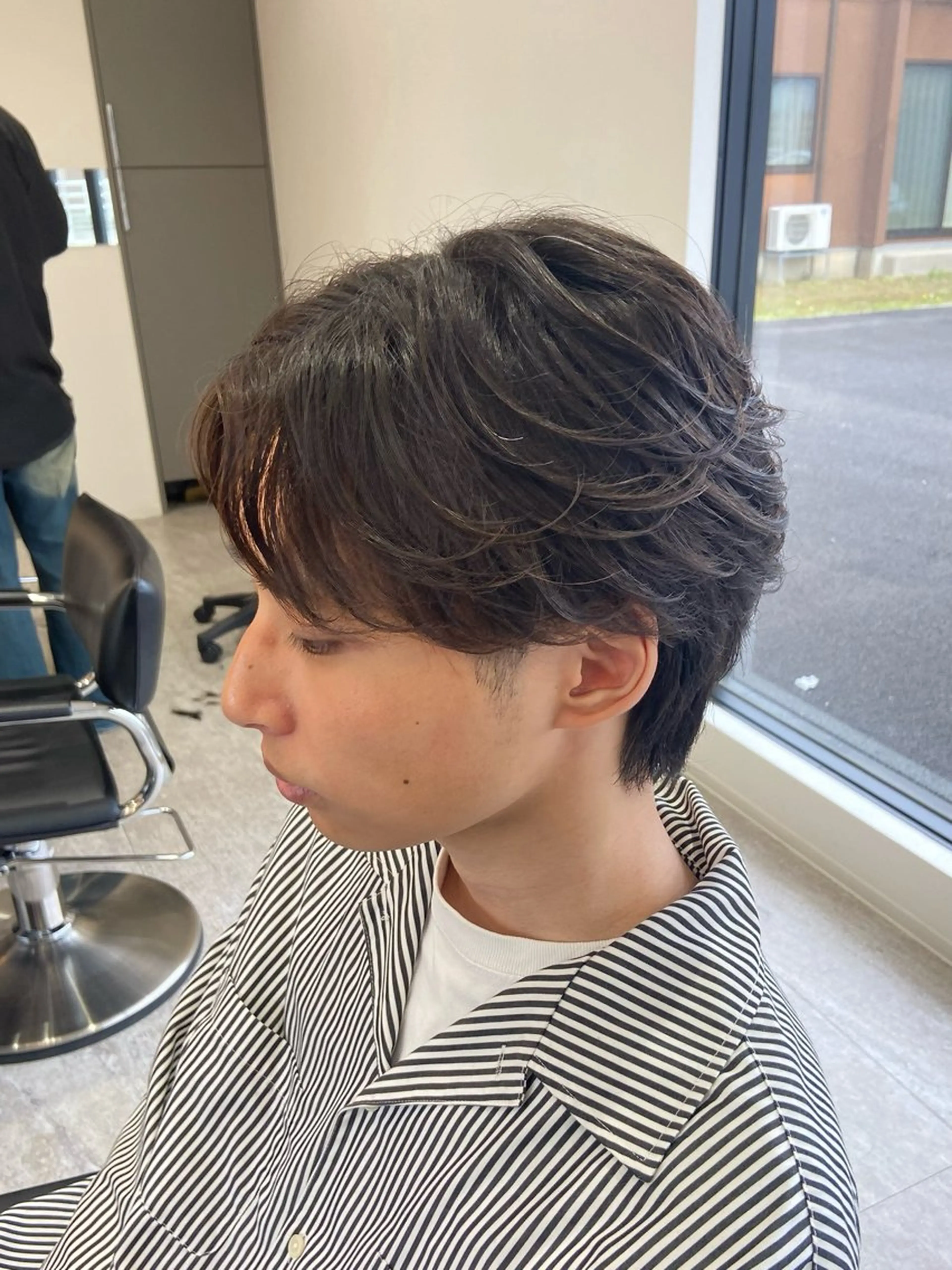 パーマ メンズ フェザーパーマ メンズパーマ 福田 文太のヘアスタイル