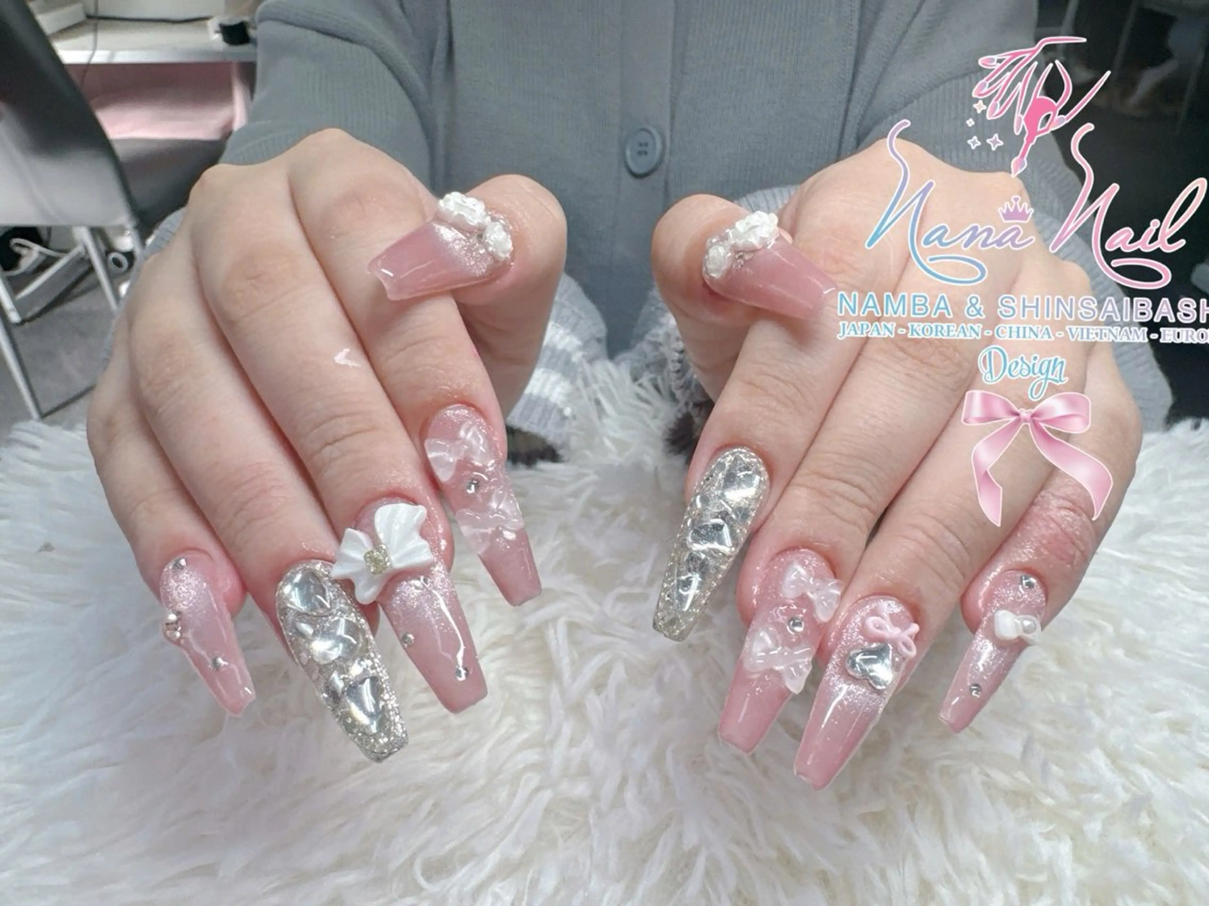 ネイル チークネイル 桜ネイル フラッシュネイル フットネイル ジェルネイル ハンドネイル 79LINA NAIL 心斎橋店所属・リナネイル アメ村心斎橋店のネイルデザイン