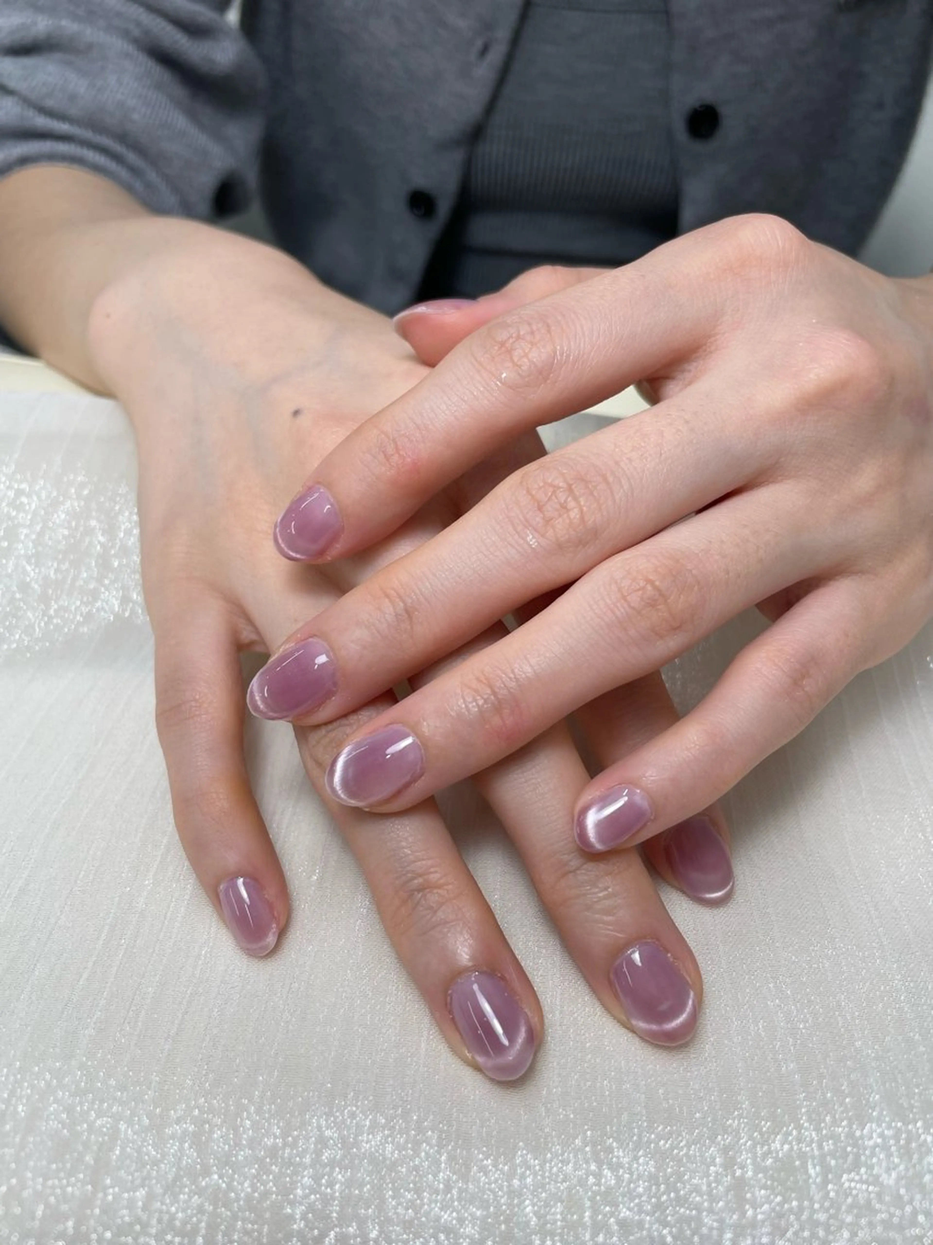 ネイル フレンチネイル マグネットネイル マグネットフレンチ えん 清水のネイルデザイン