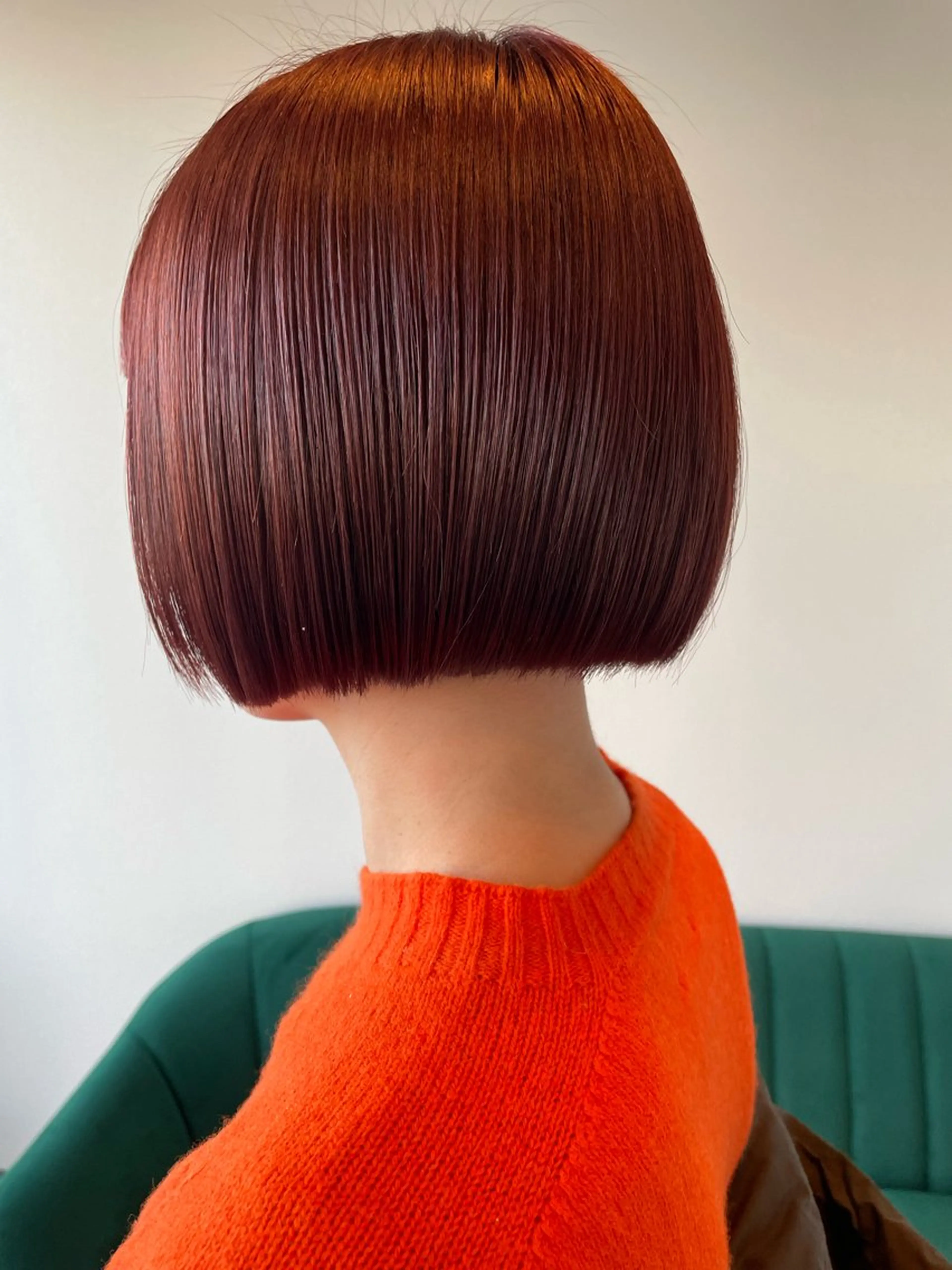 ショート カラー 艶カラー🌙縮毛矯正 /ボブ【Reina】のヘアスタイル