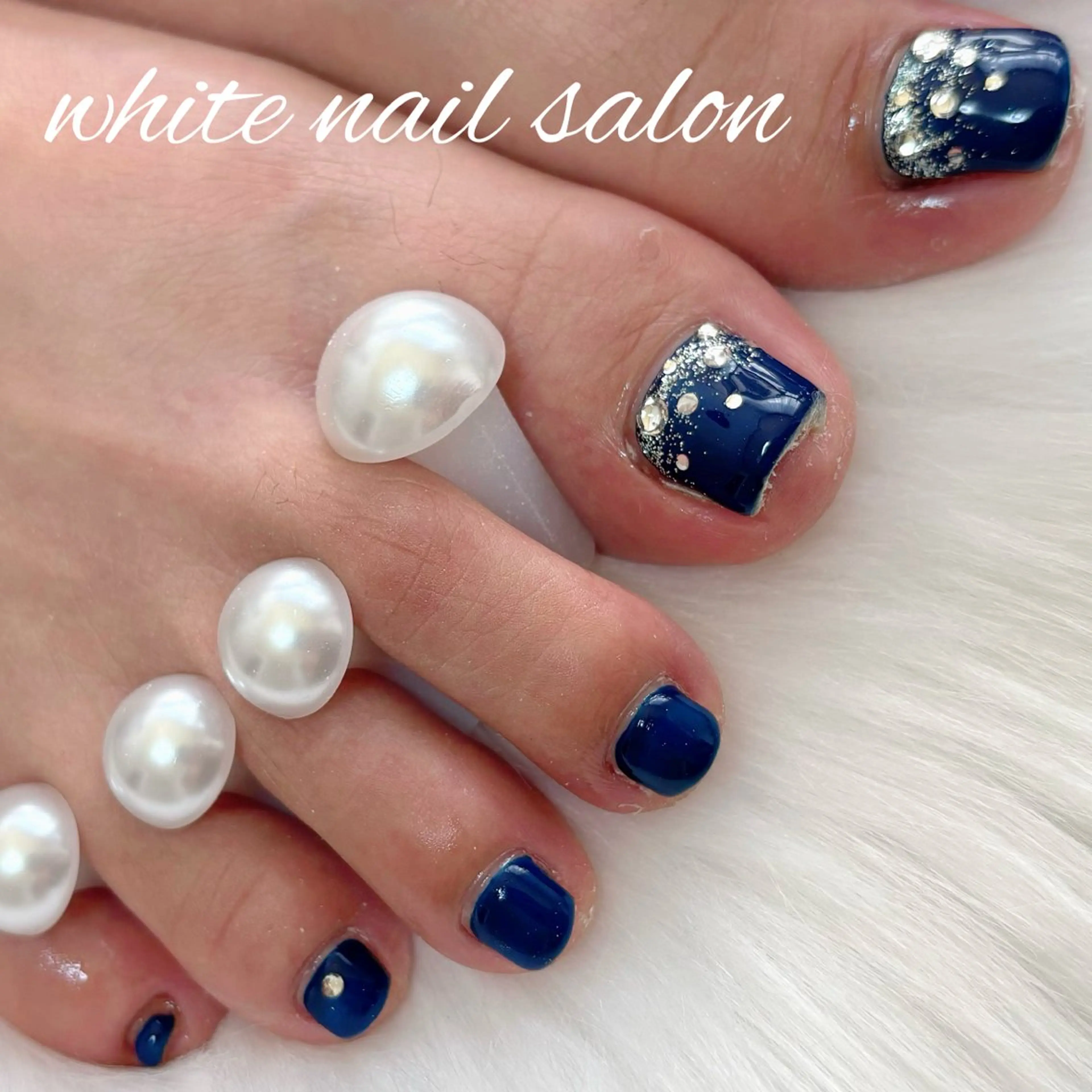 ネイル フットネイル フットネイル white nail salonのネイルデザイン