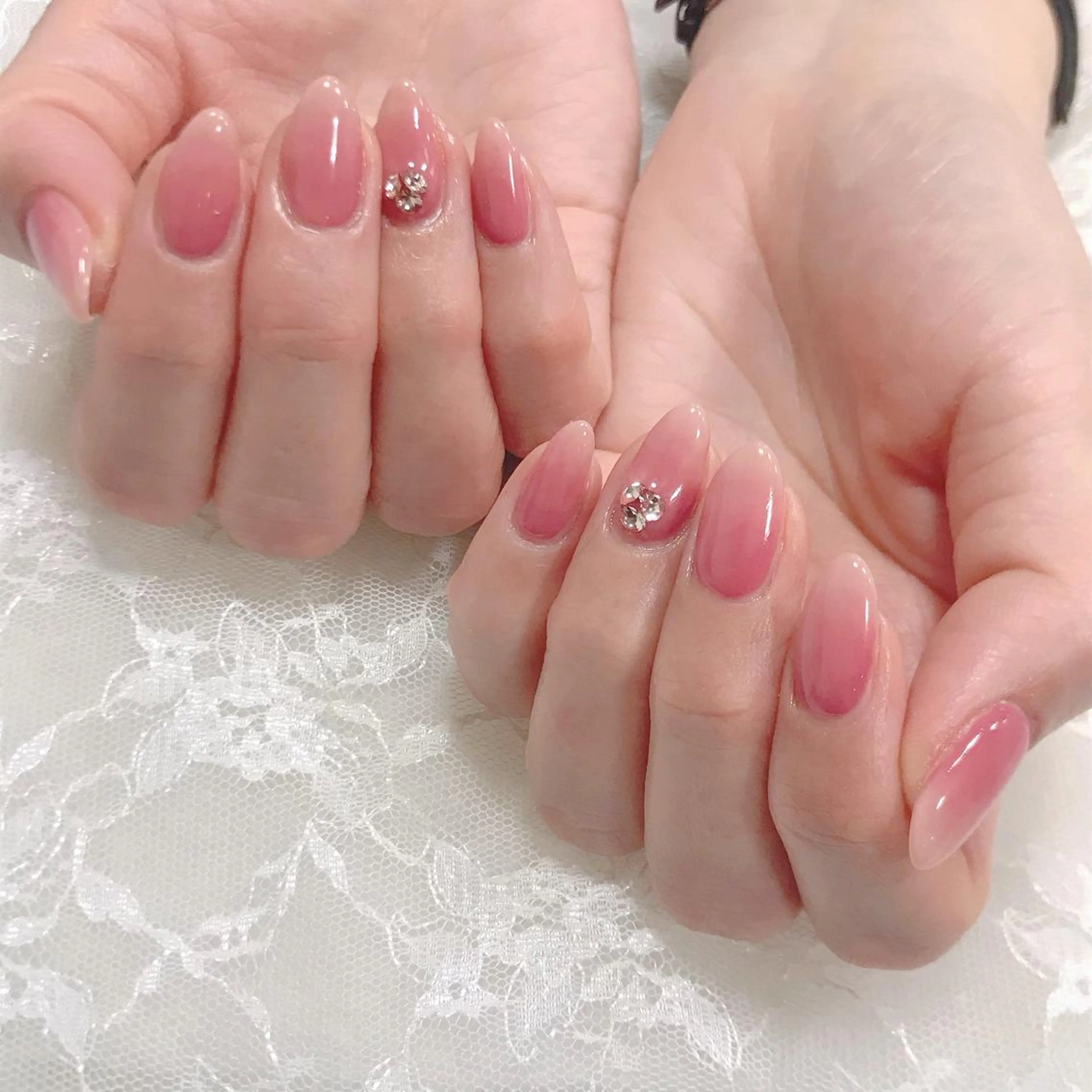 ネイル グラデーション ピンク Franc2 nail所属・玉造、森ノ宮 fran2 nailのネイルデザイン