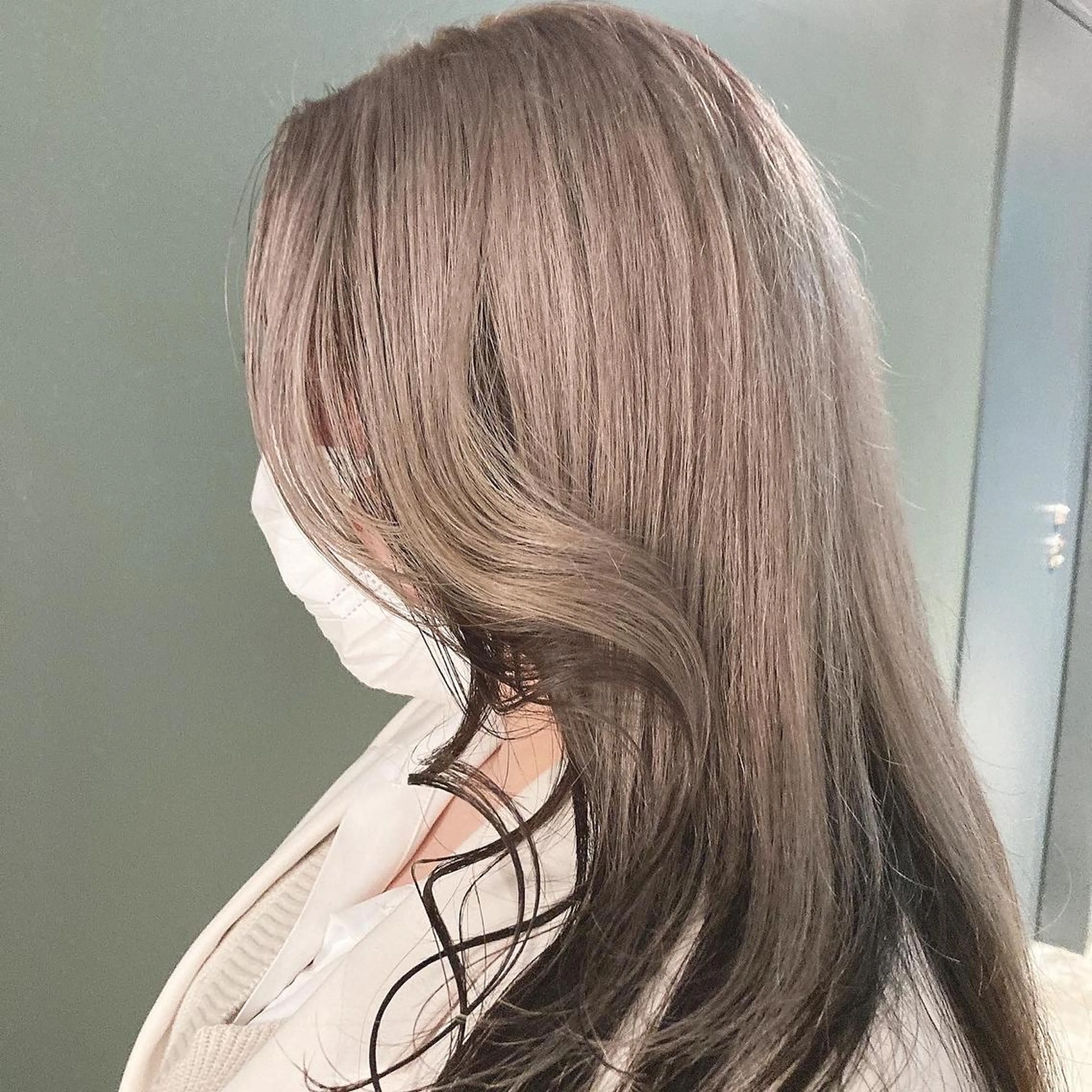 ロング カラー 黒髪 カット ヘアカラー トリートメント GO TODAY  SHAIRE  SALON   渋谷モディ所属・スキバサミを使わない カット🌼唯🌼のヘアスタイル