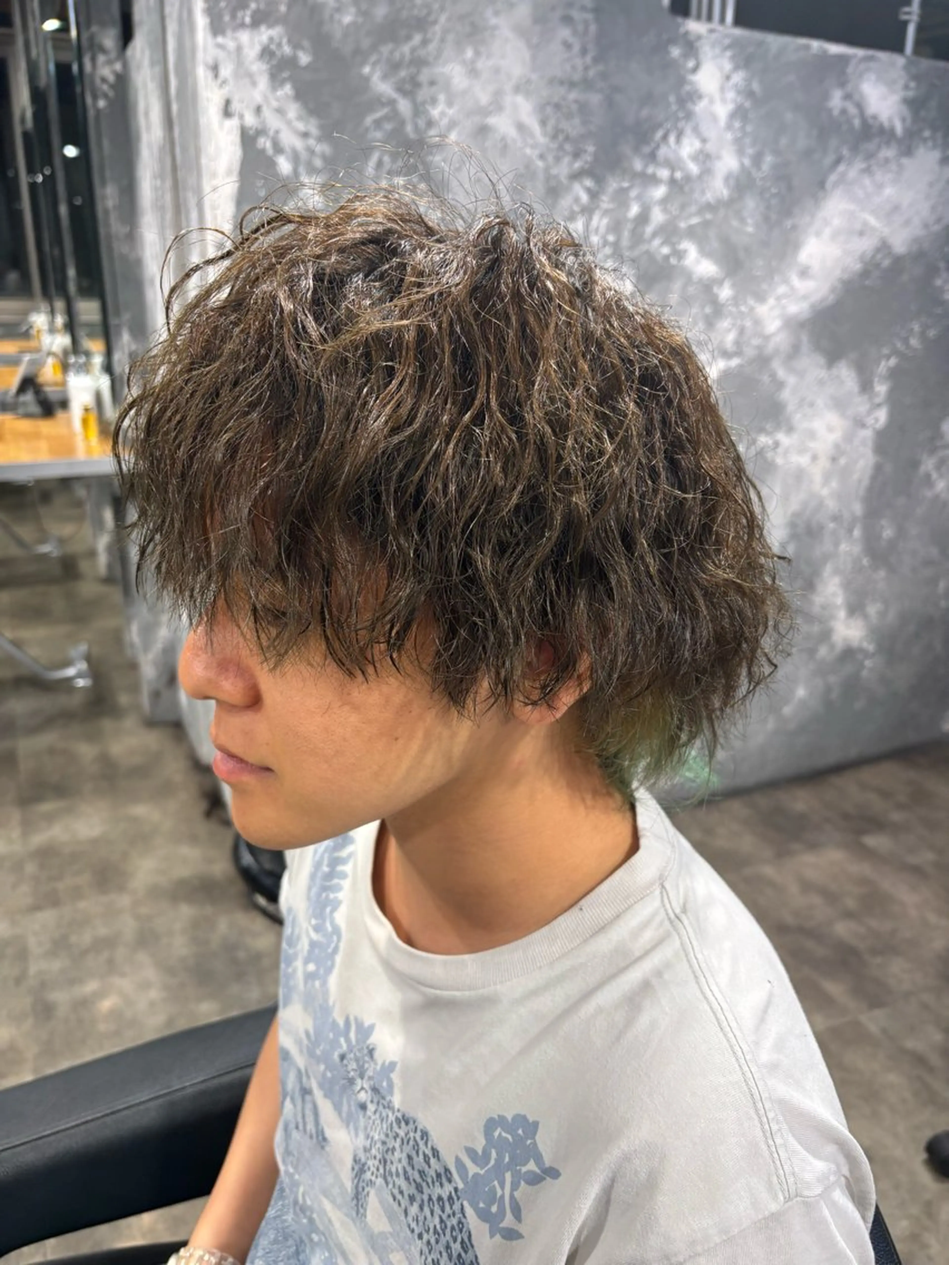 メンズ カット パーマ フェザーパーマ職人 🪽yutoのヘアスタイル