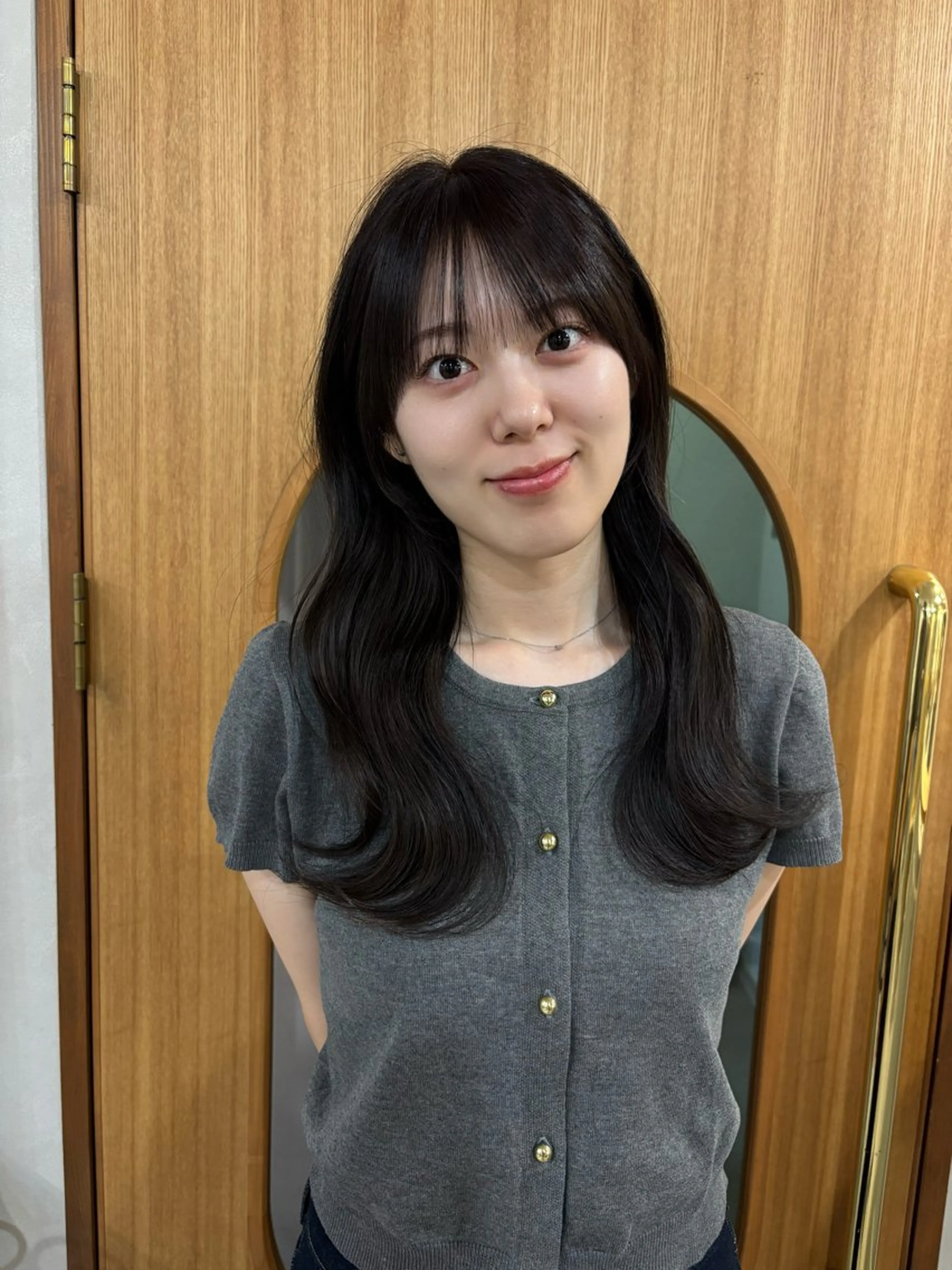 セミロング 野口 咲愛のヘアスタイル
