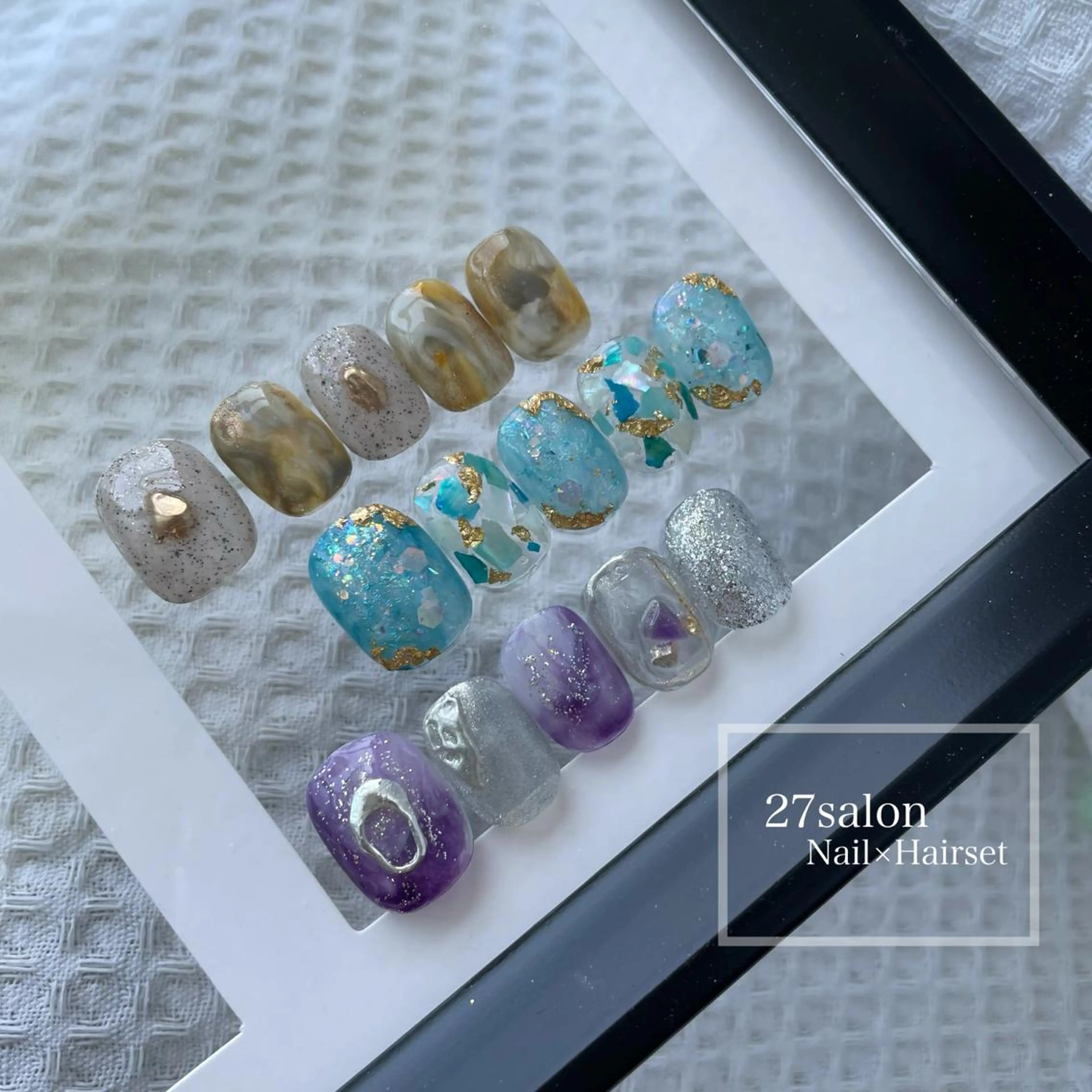 ネイル ショートネイル 27salon yuinaのネイルデザイン