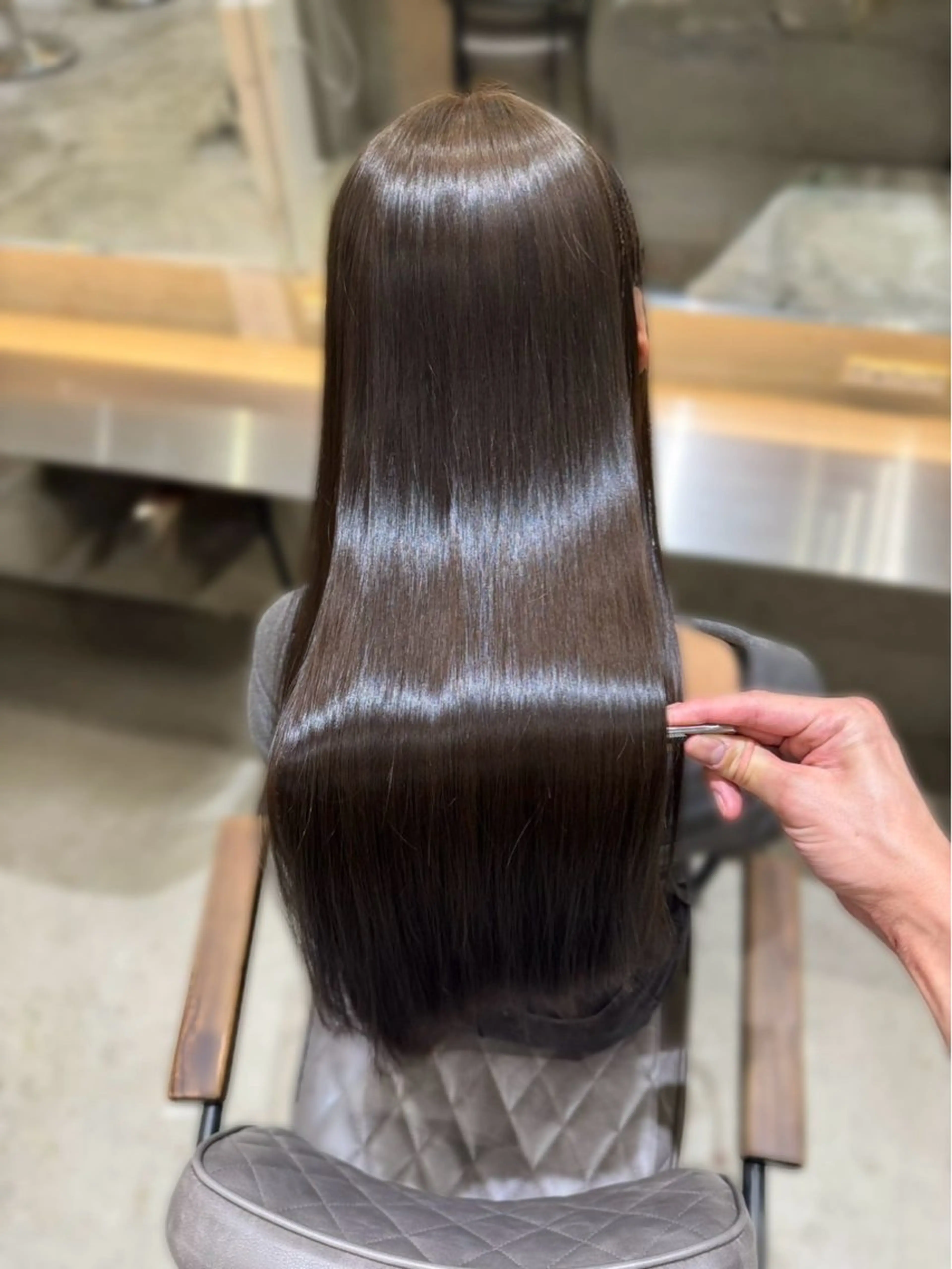 ロング 縮毛矯正 Lond表参道店所属・うる艶縮毛カラー✨ たいよう☀️のヘアスタイル