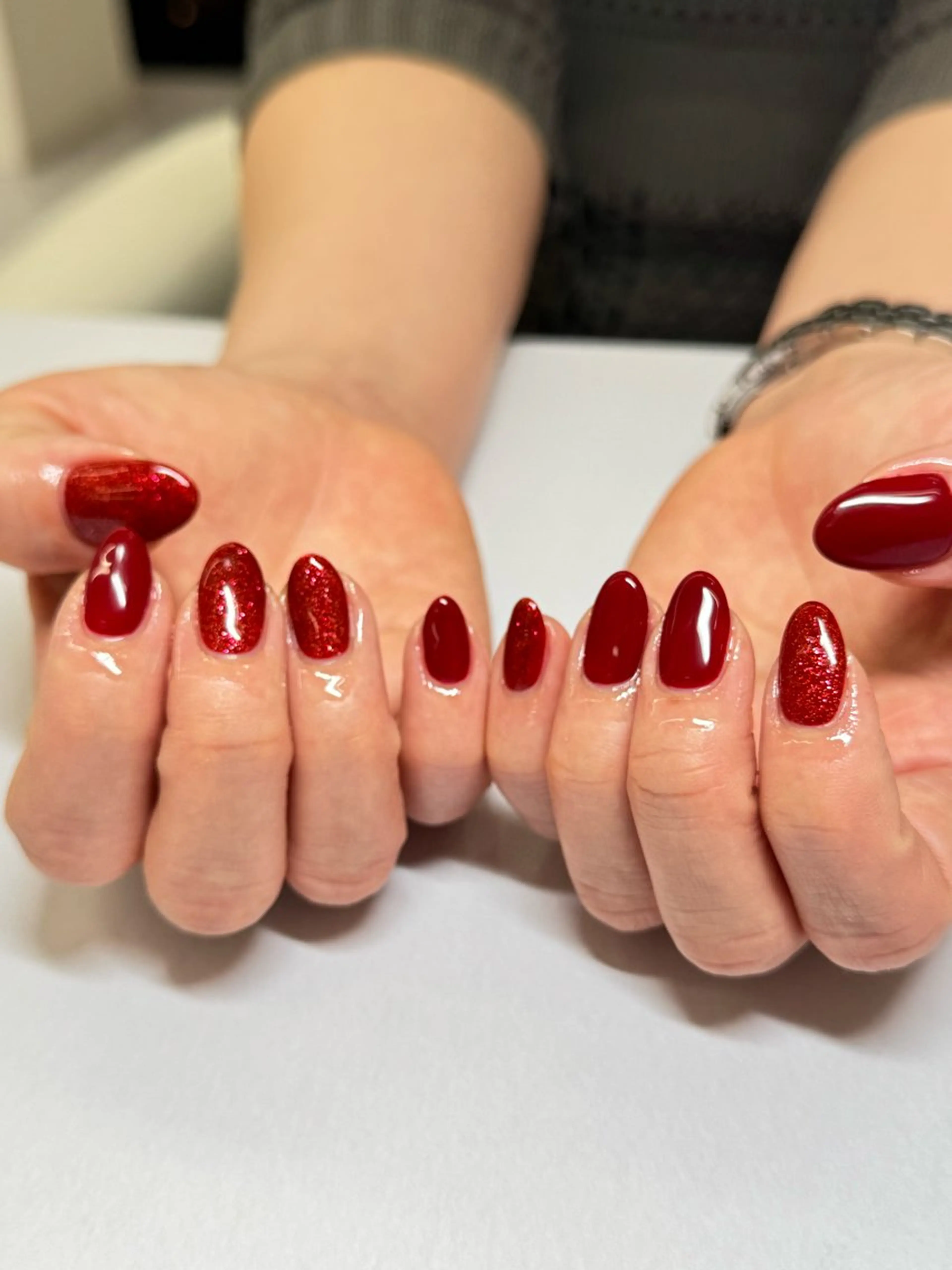 ネイル ジェルネイル パラジェル WHITELY みどりのネイルデザイン