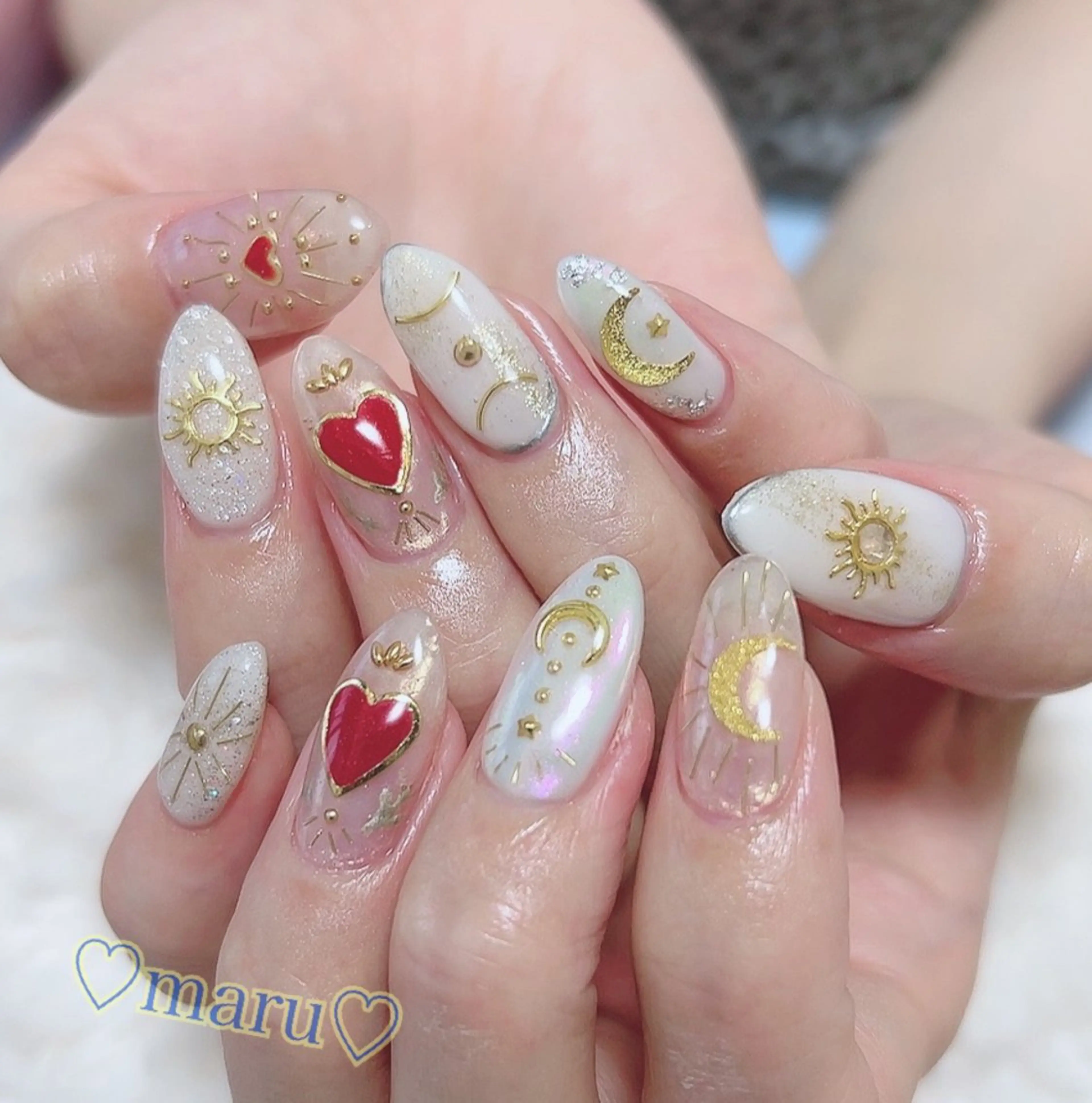 ネイル ハンドネイル フットネイル まるみ ♡のネイルデザイン