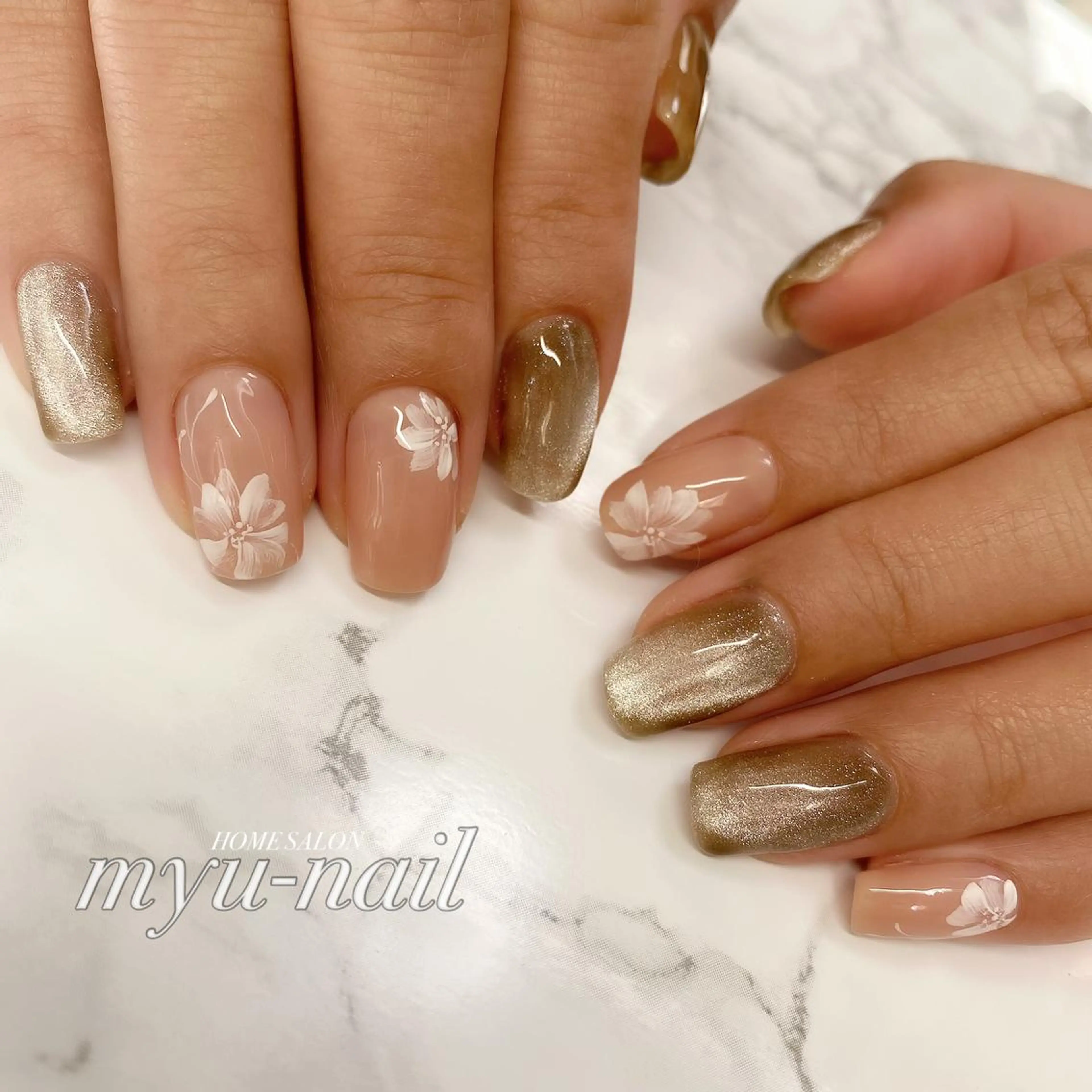 ネイル ハンドネイル ホームサロン myu-nailのネイルデザイン