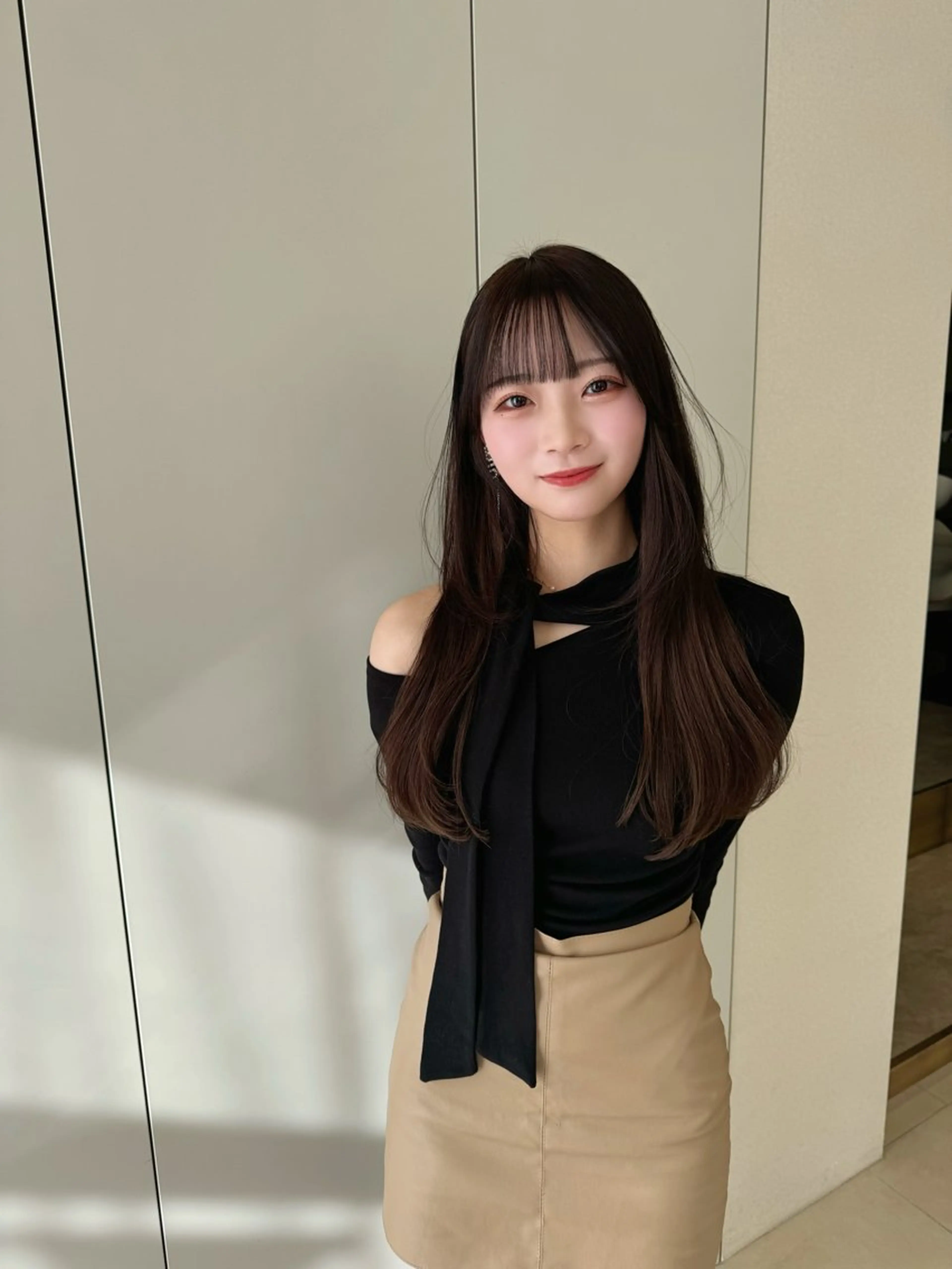 ロング カラー カット COA GINZA 空也/前髪/顔まわりのヘアスタイル