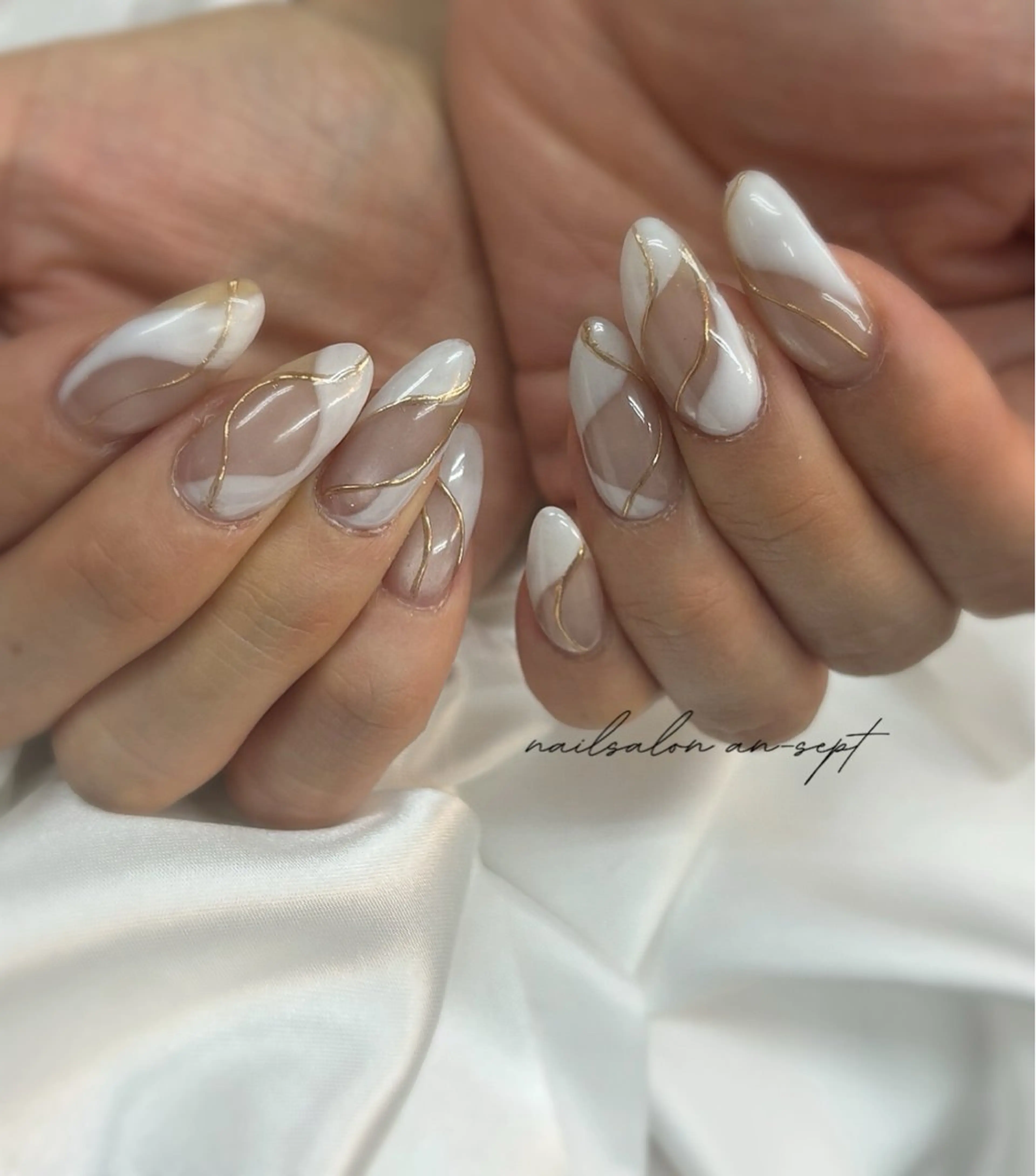 ミディアム ハンドネイル nailsalonan-SEPT.所属・nail salon an-SEPT.のネイルデザイン