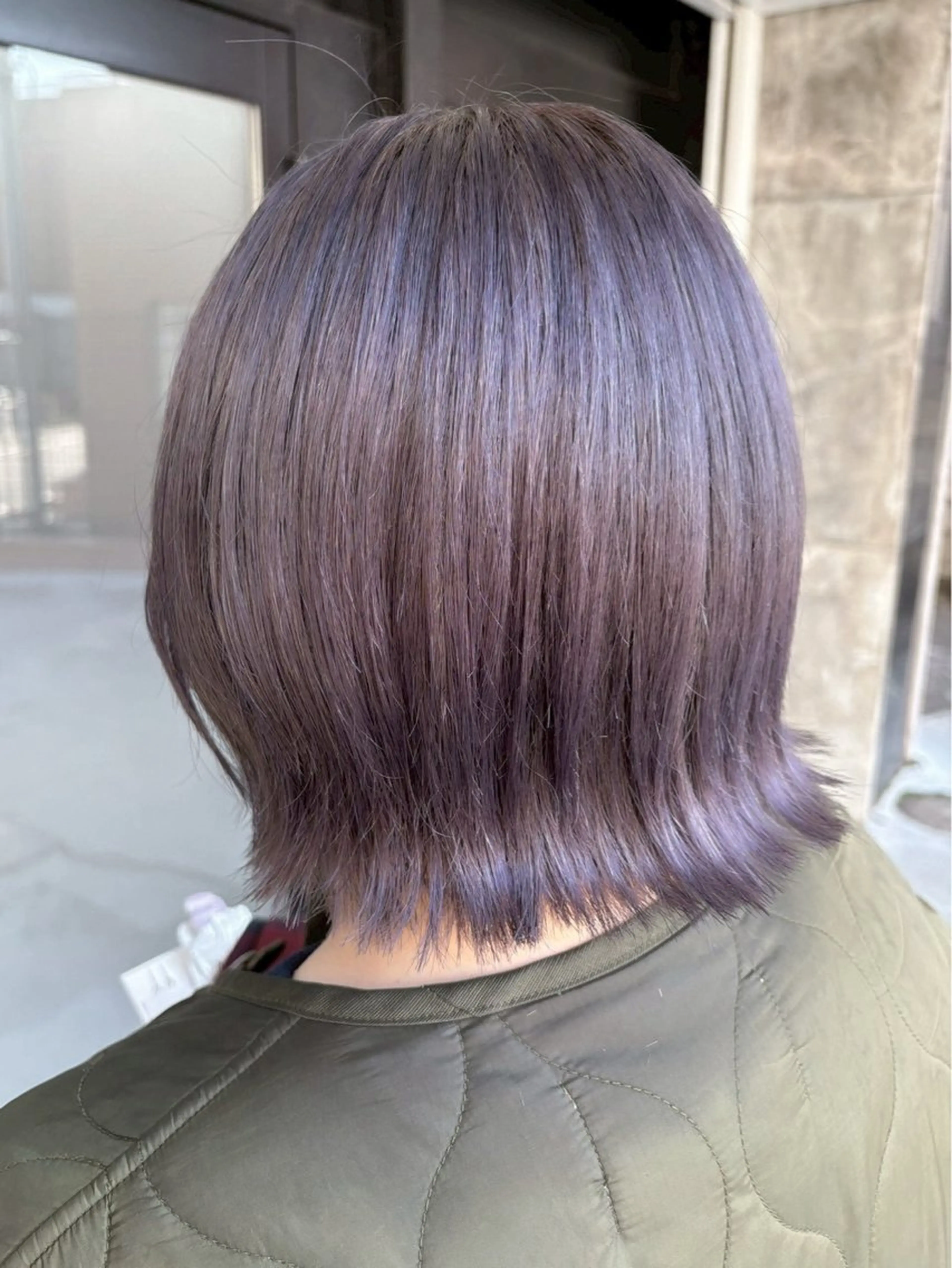 ミディアム カラー カット ヘアカラー トリートメント ハイトーン/韓国風/ 艶髪/吉祥寺のヘアスタイル