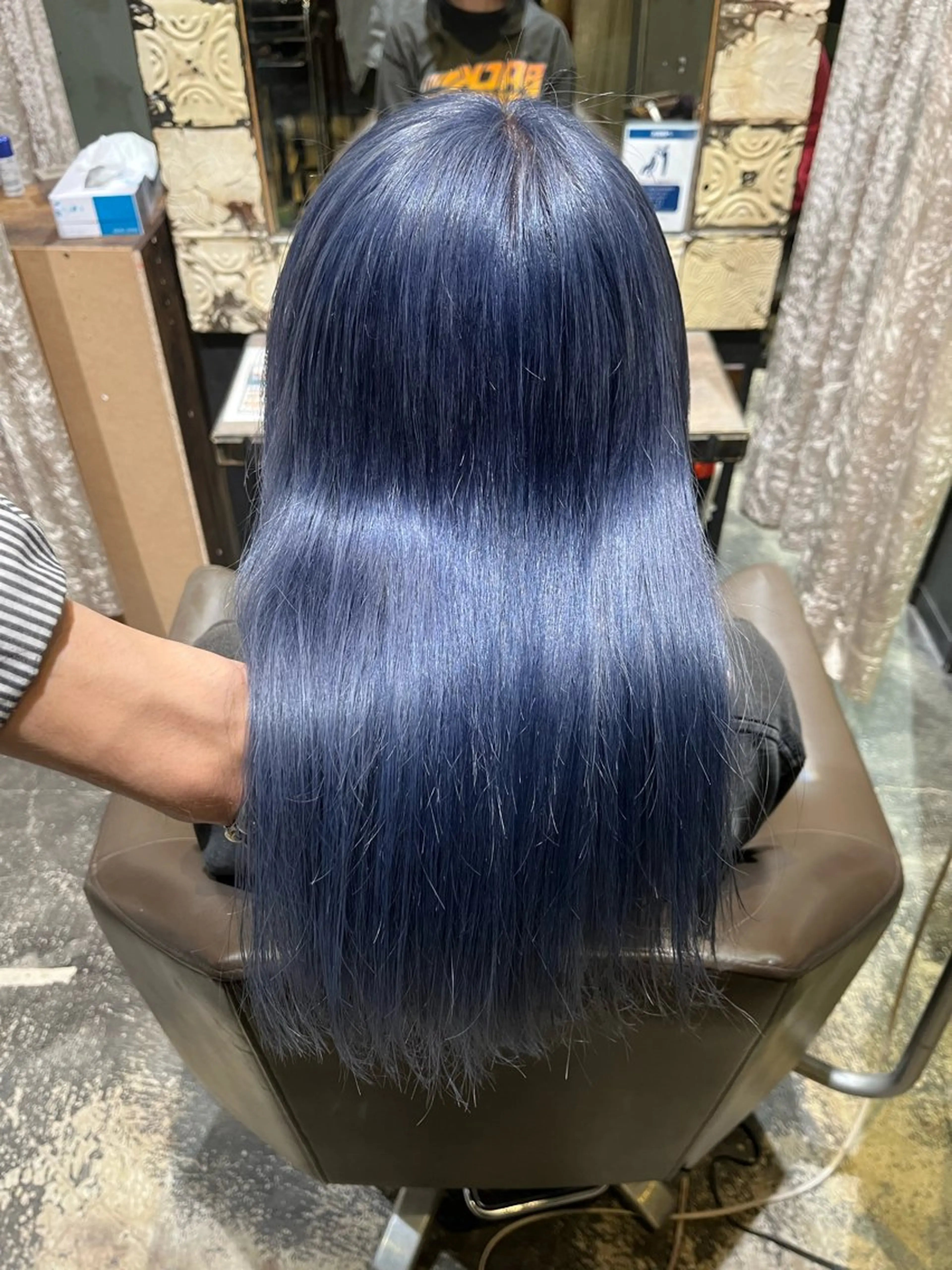 セミロング カット ヘアカラー 道下 颯人のヘアスタイル